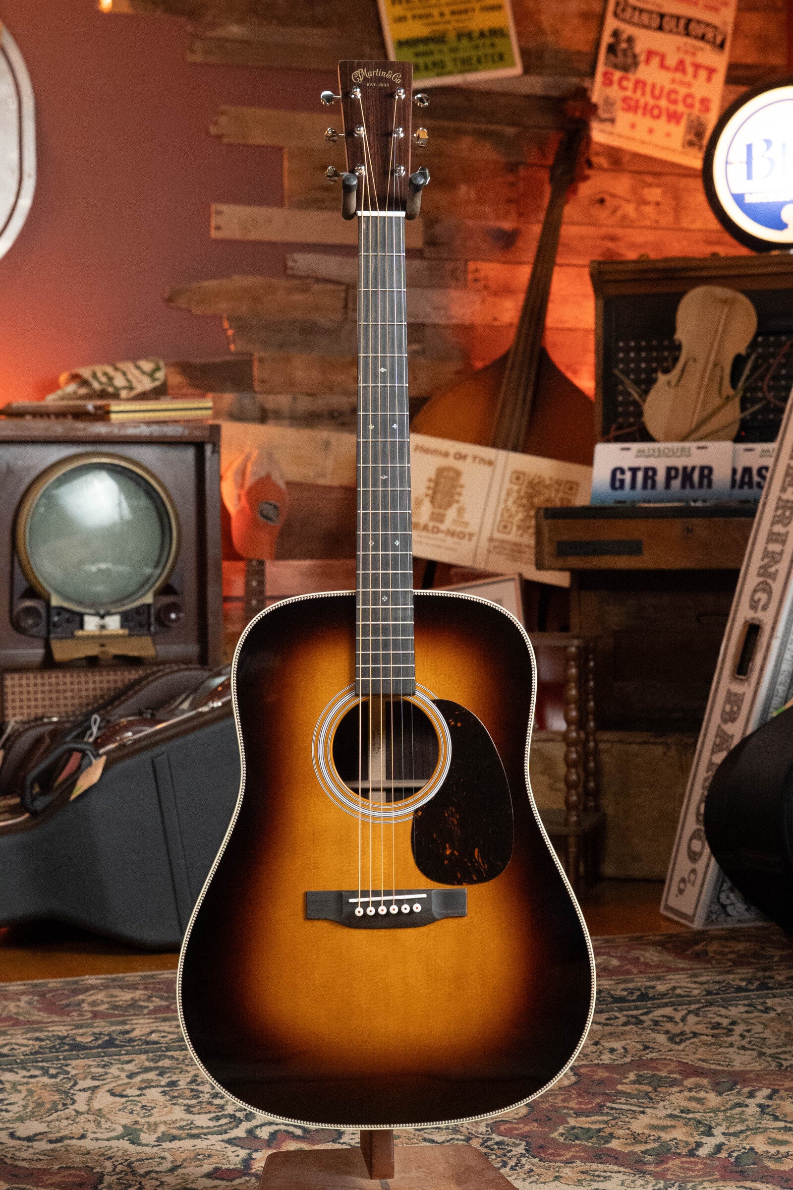 Martin HD-28 1935 Sunburst Spruce/East Indian Rosewood Dreadnought Acoustic Guitar #9846