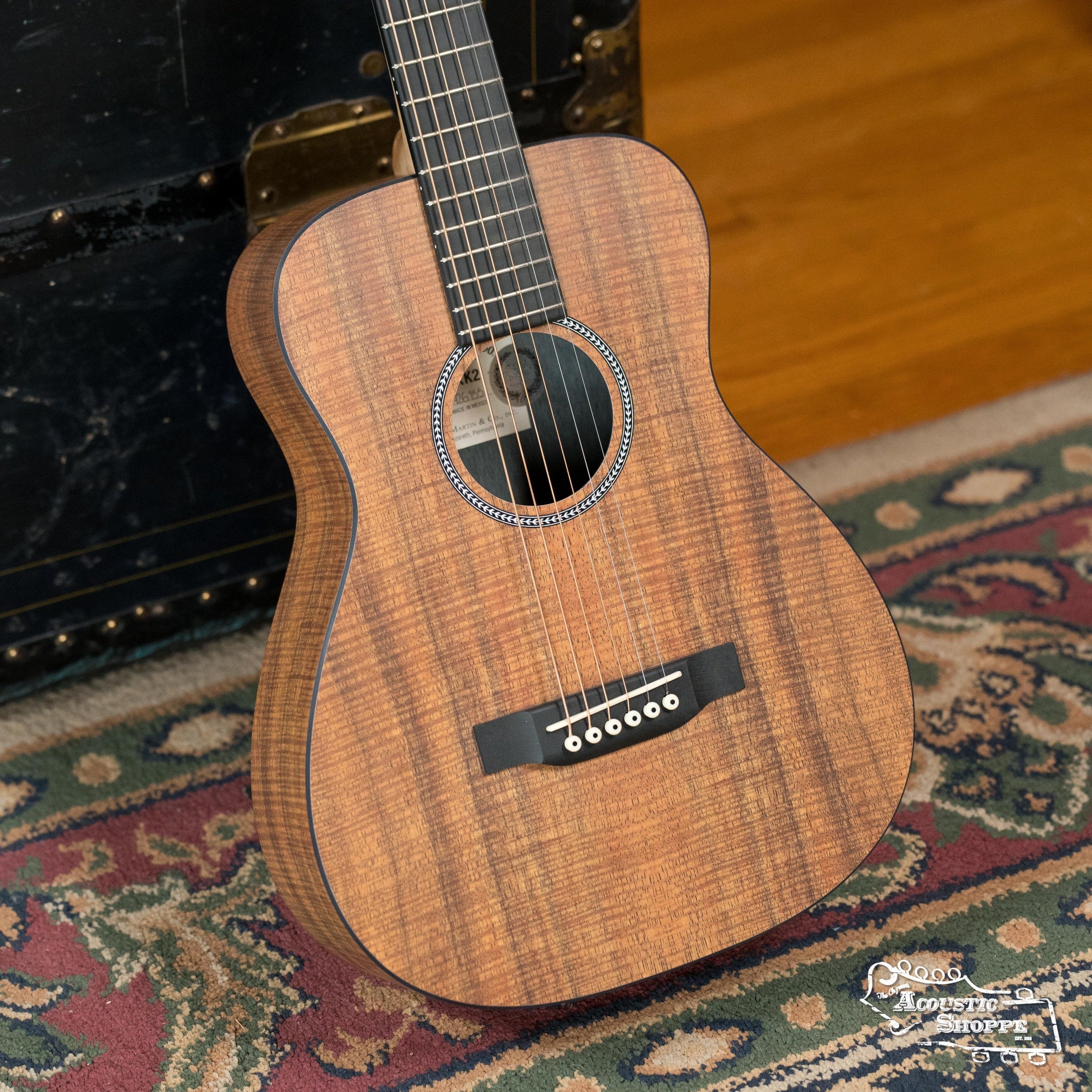 Martin LXK2 Little Martin All HPL KOA Acoustic Travel Guitar #6155