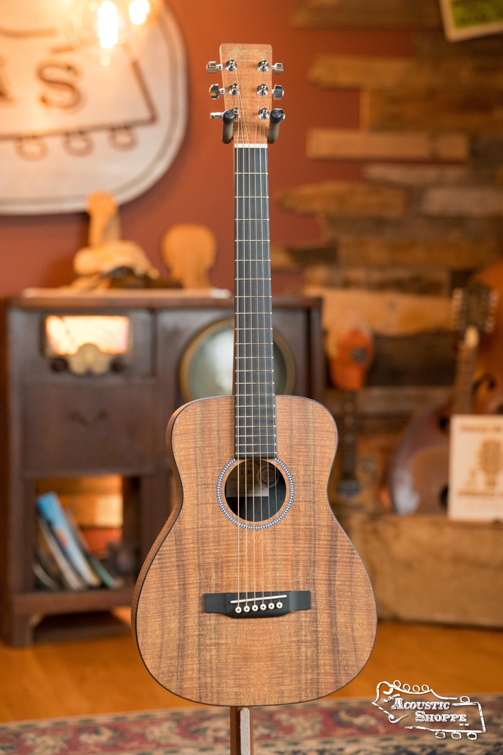 Martin LXK2 Little Martin All HPL KOA Acoustic Travel Guitar #6155