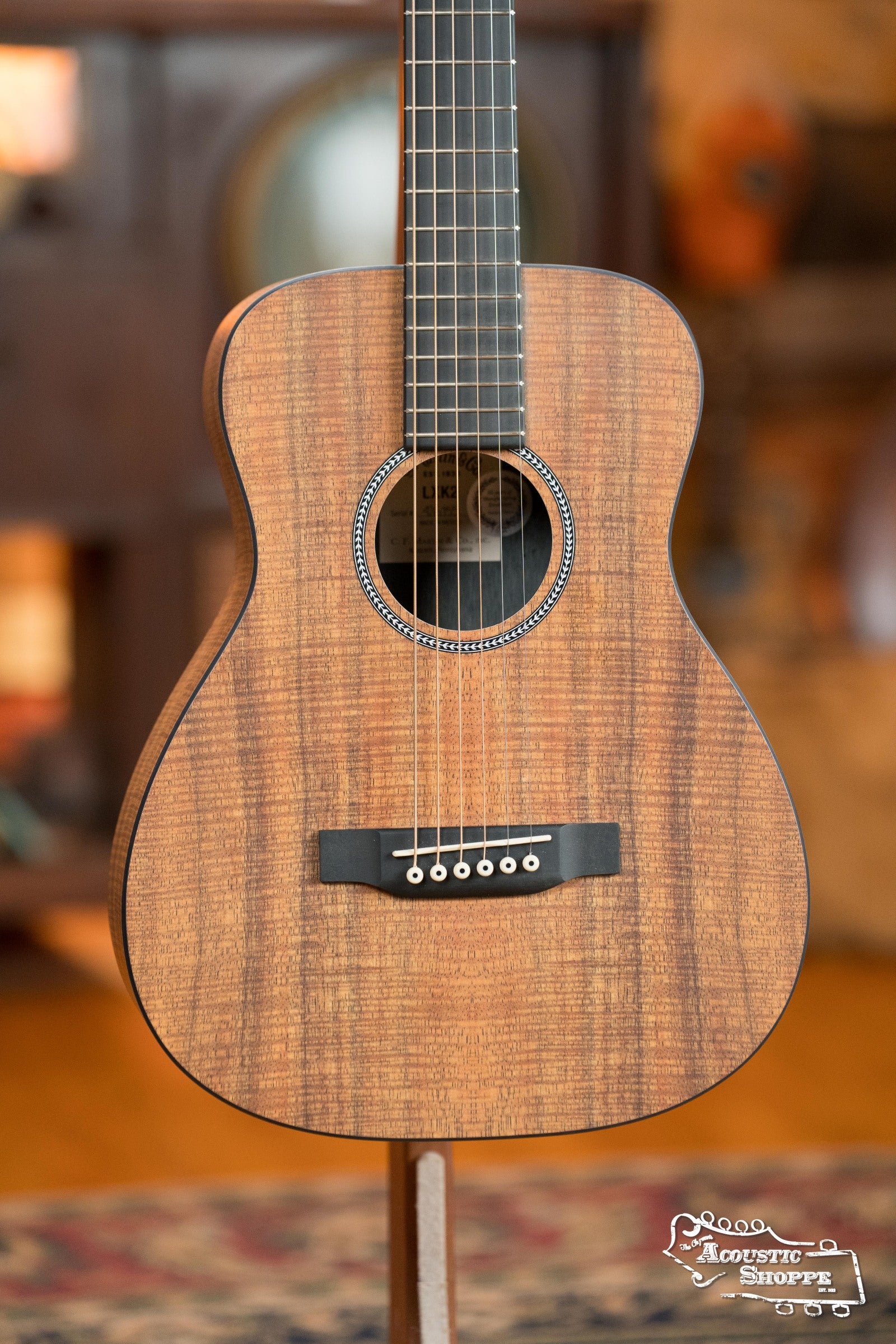 Martin LXK2 Little Martin All HPL KOA Acoustic Travel Guitar #6155