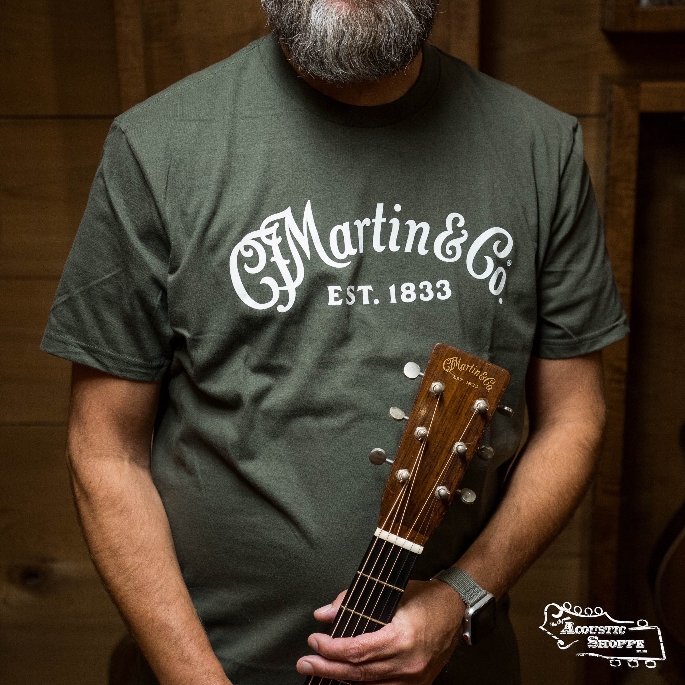 Martin Logo T-Shirt - Olive Green