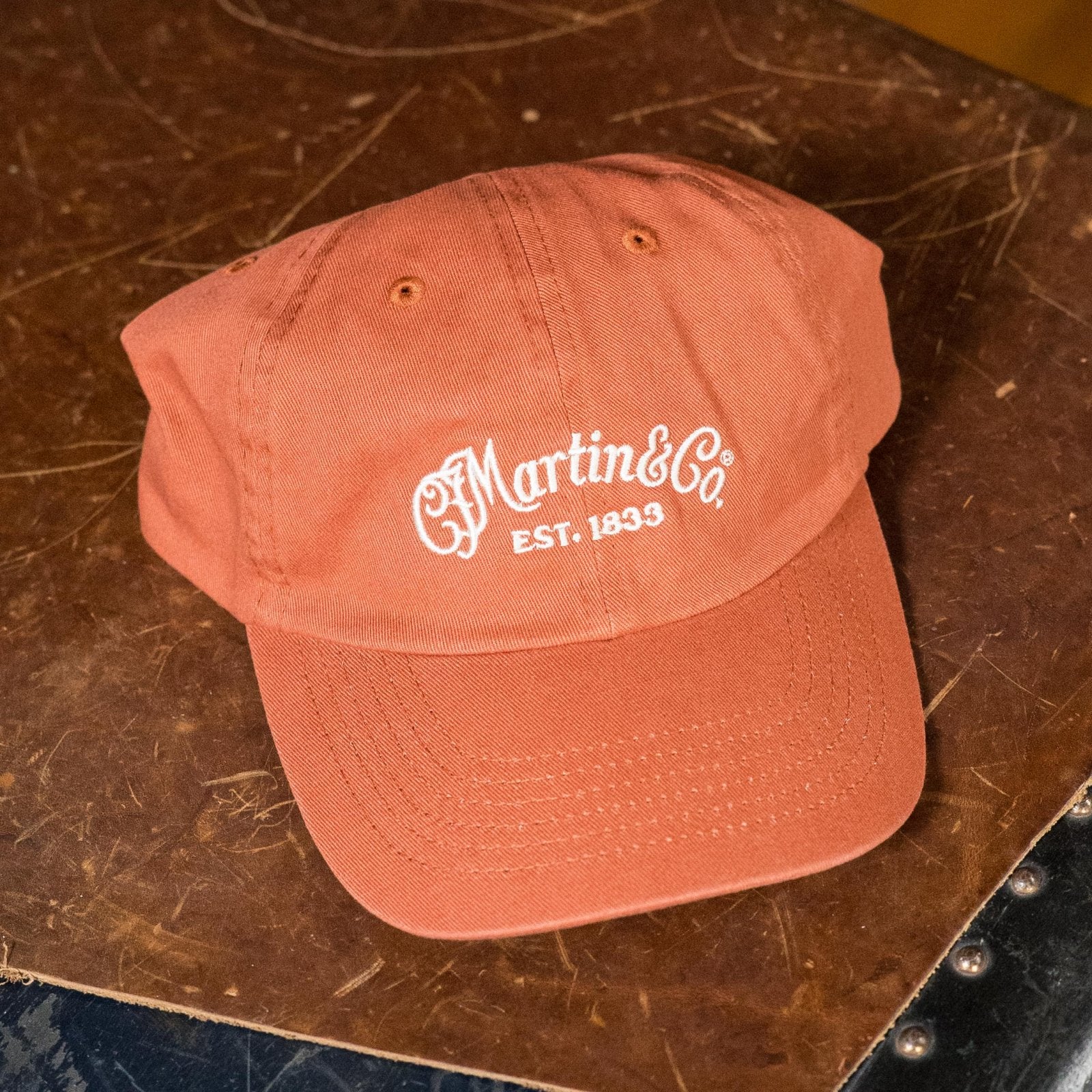 Martin Logo Texas Orange Adjustable Hat