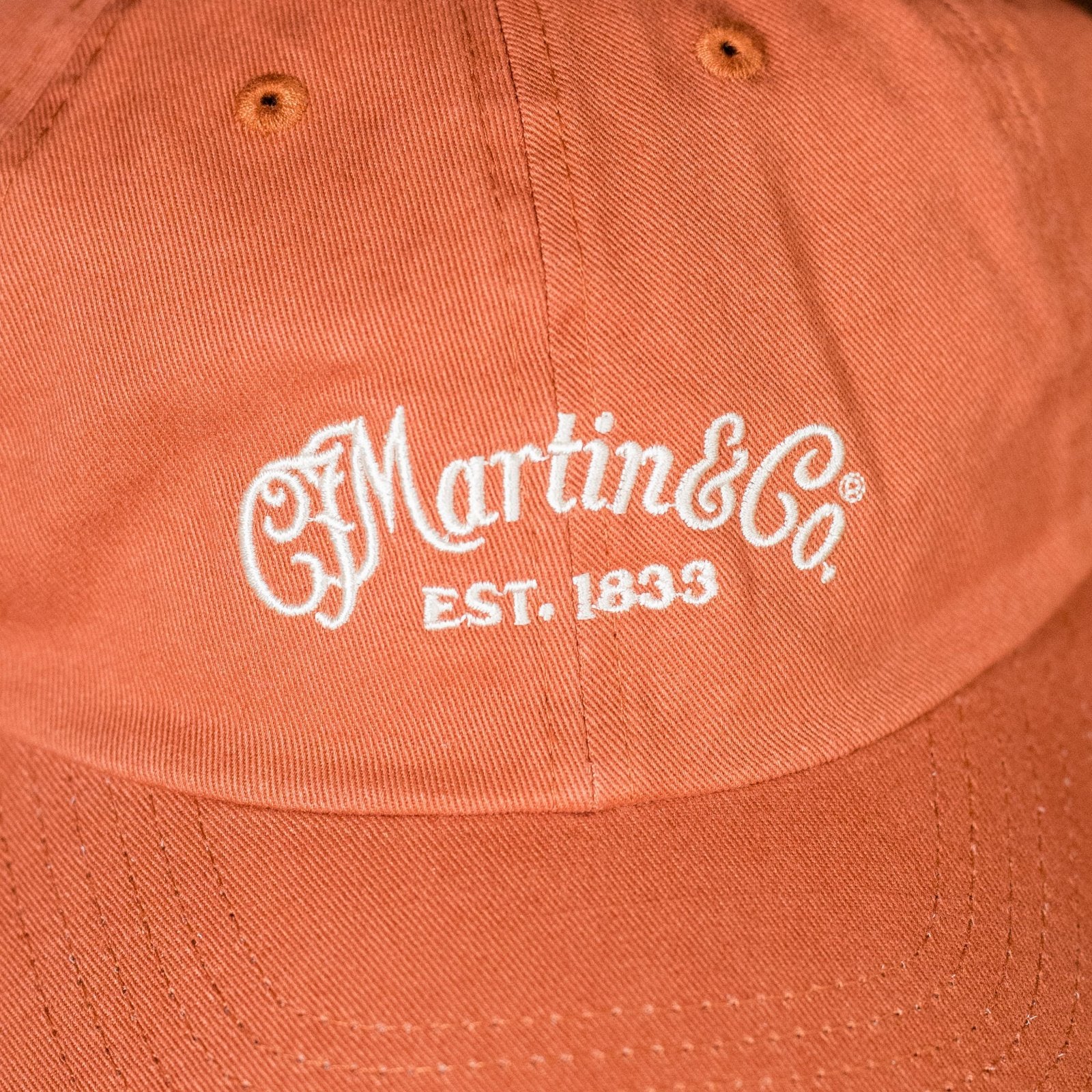 Martin Logo Texas Orange Adjustable Hat