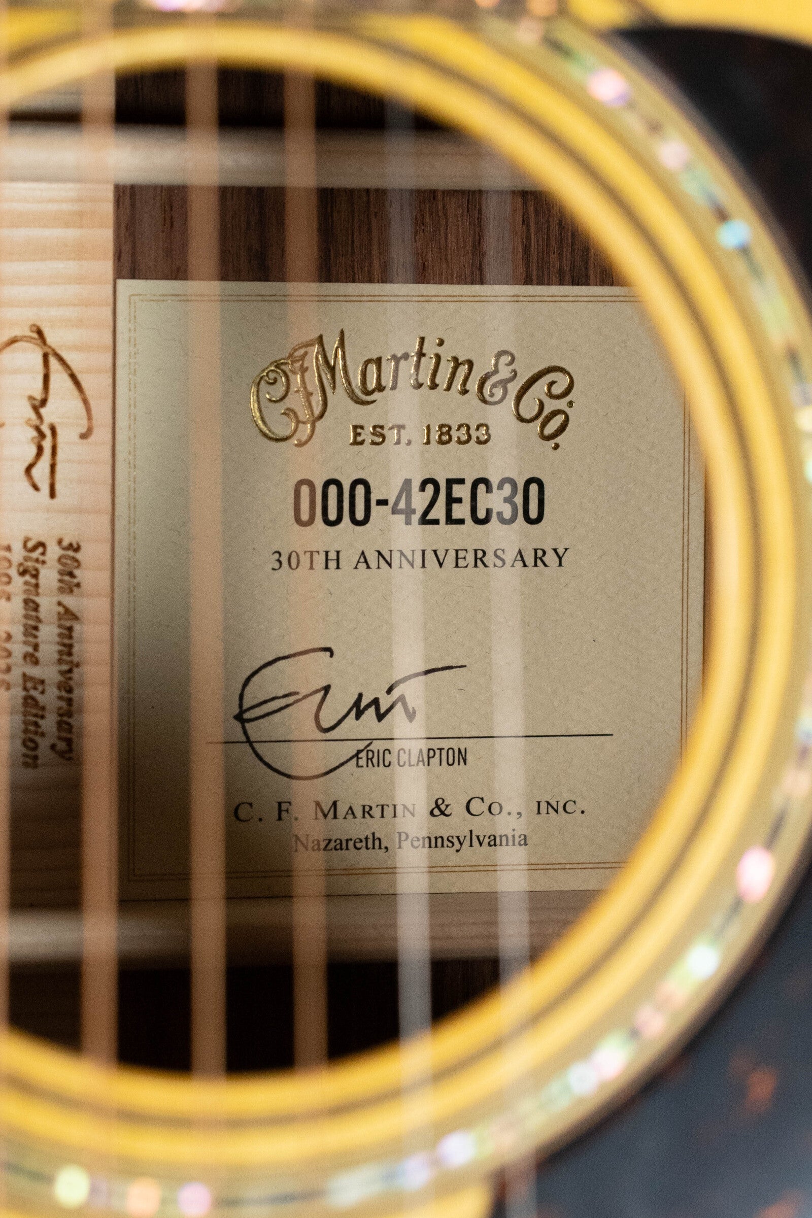Martin OOO-42EC 30th Anniversary Adirondack/Guatemalan Rosewood Vintage Gloss OOO Acoustic Guitar #7796