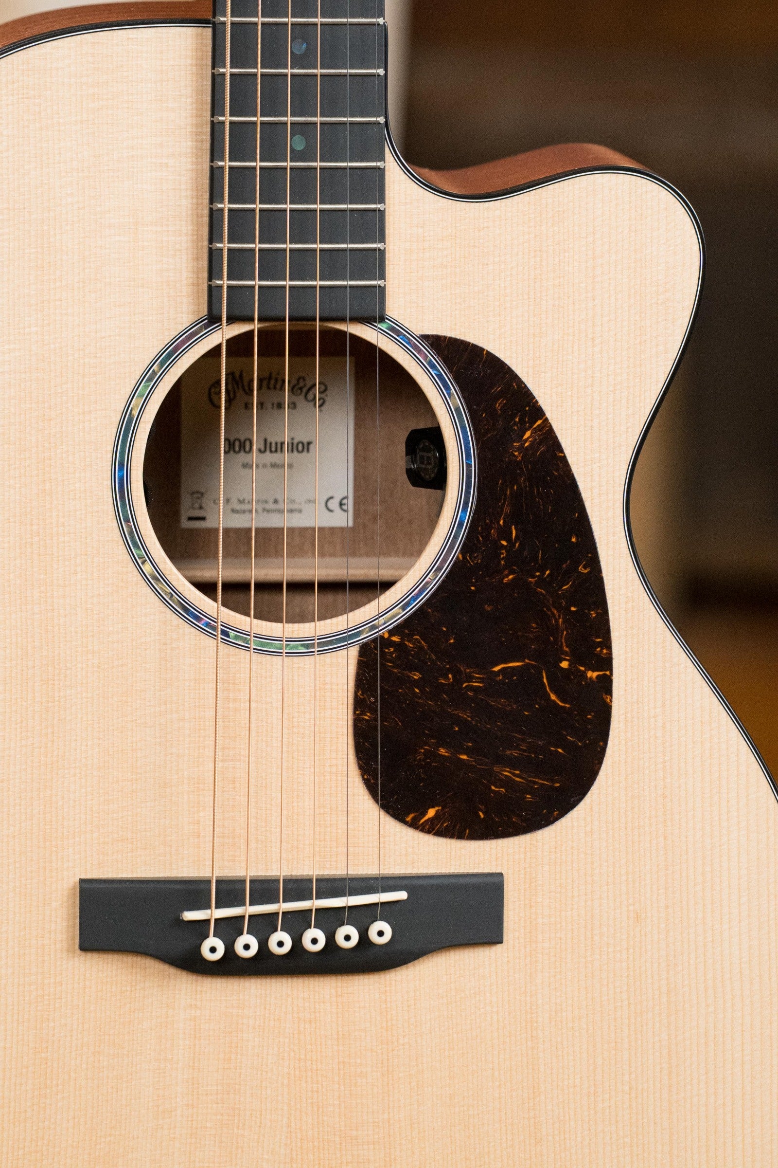 Martin OOO Jr CE Spruce/Sapele OOO Cutaway Guitar w/Martin Electronics #4756