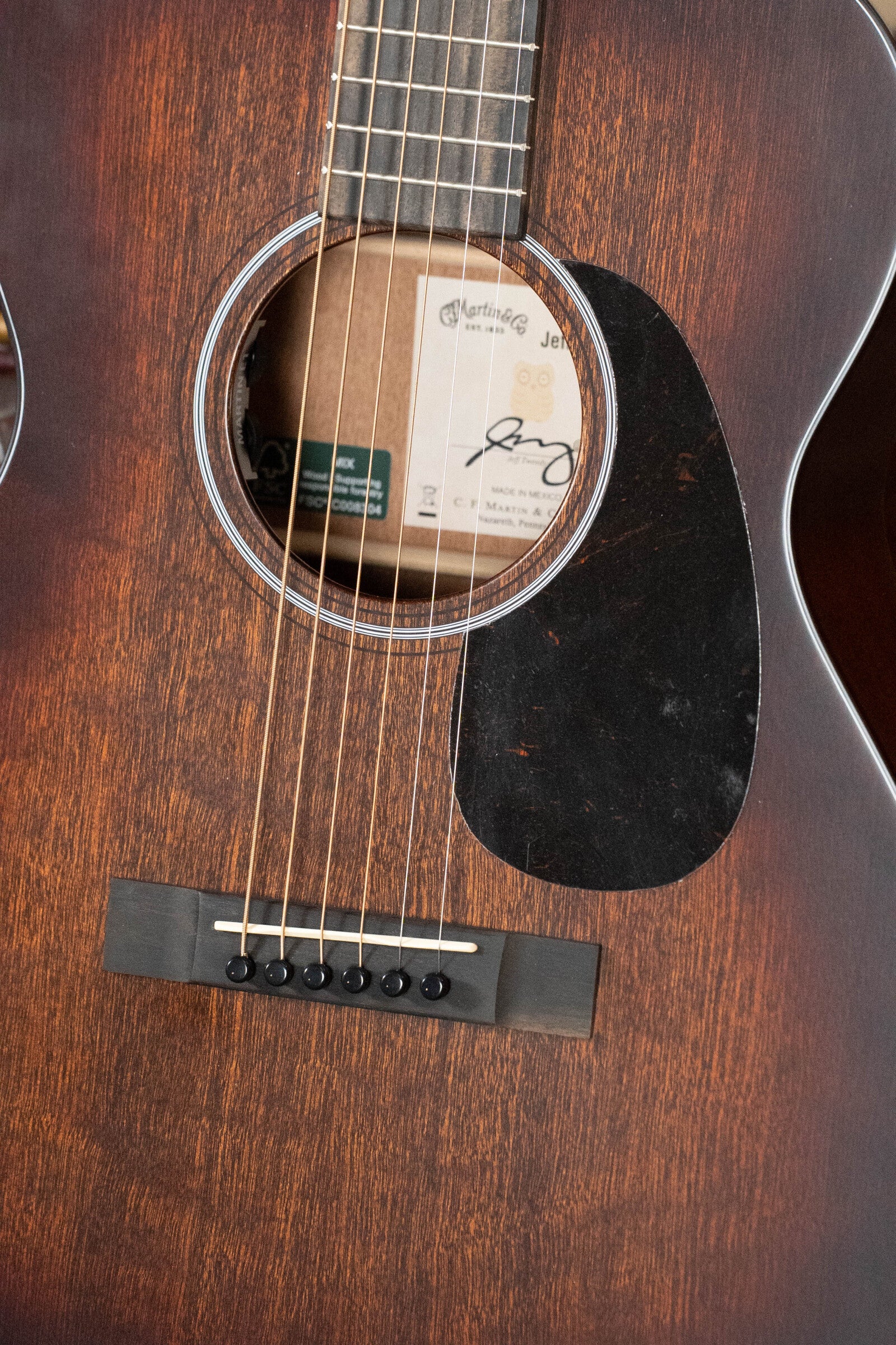 *New 2025 Martin OOO Jr E Jeff Tweedy All FSC Certified Sapele OOO-Jr Guitar w/Martin Electronics #8199