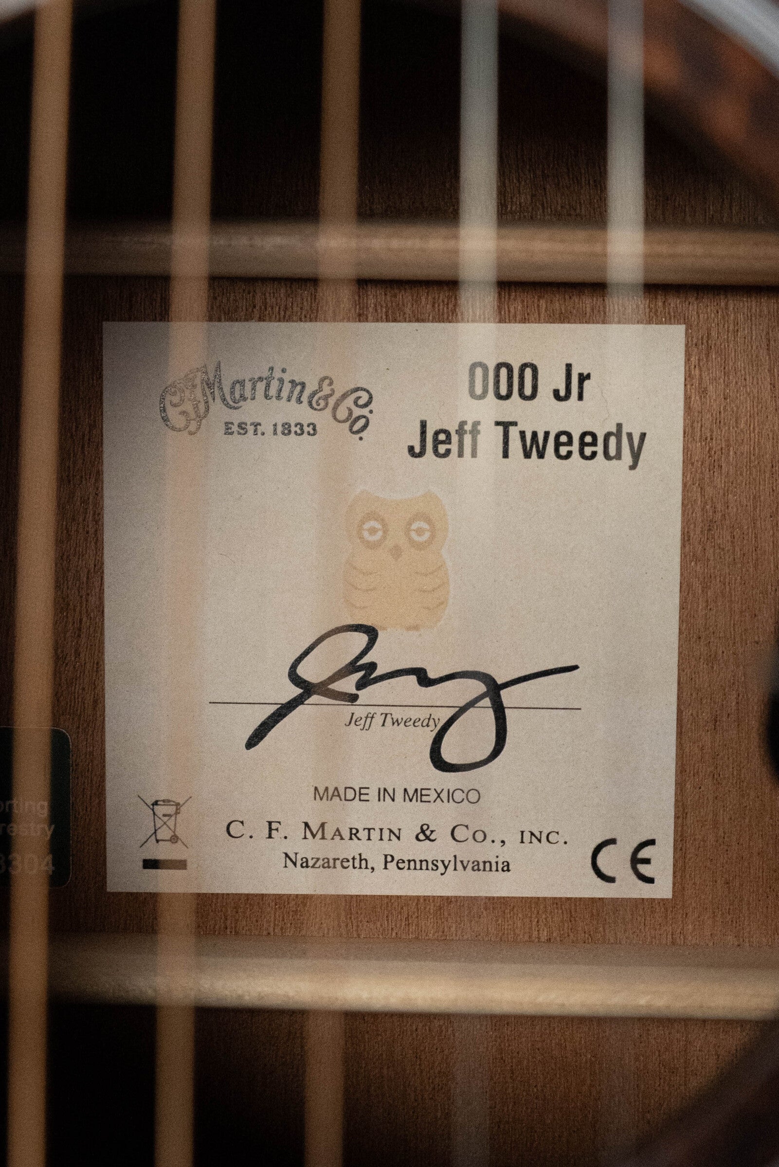 *New 2025 Martin OOO Jr E Jeff Tweedy All FSC Certified Sapele OOO-Jr Guitar w/Martin Electronics #8199
