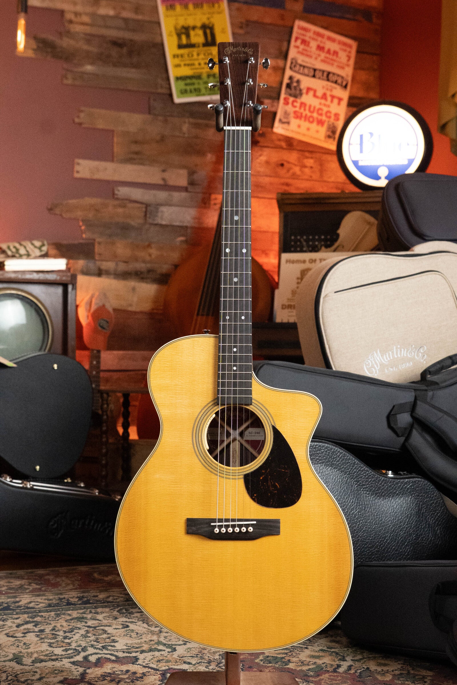 Martin SC-28E Spruce/Indian Rosewood S Body Cutaway Guitar w/Fishman Electronics #7729