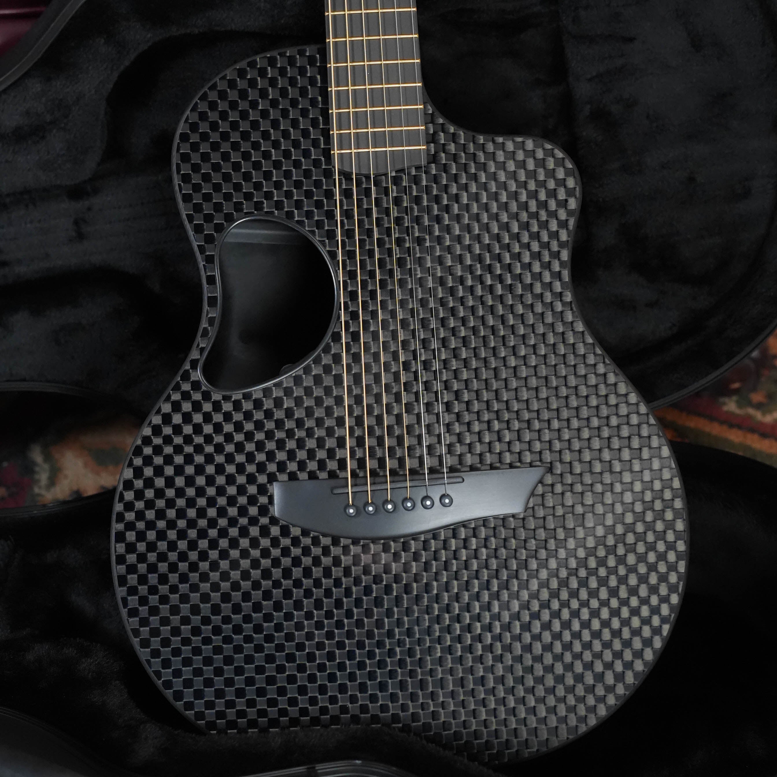 McPherson Carbon Fiber Touring Series Blackout Basketweave Guitar w/L.R. Baggs Element Pickup #0062