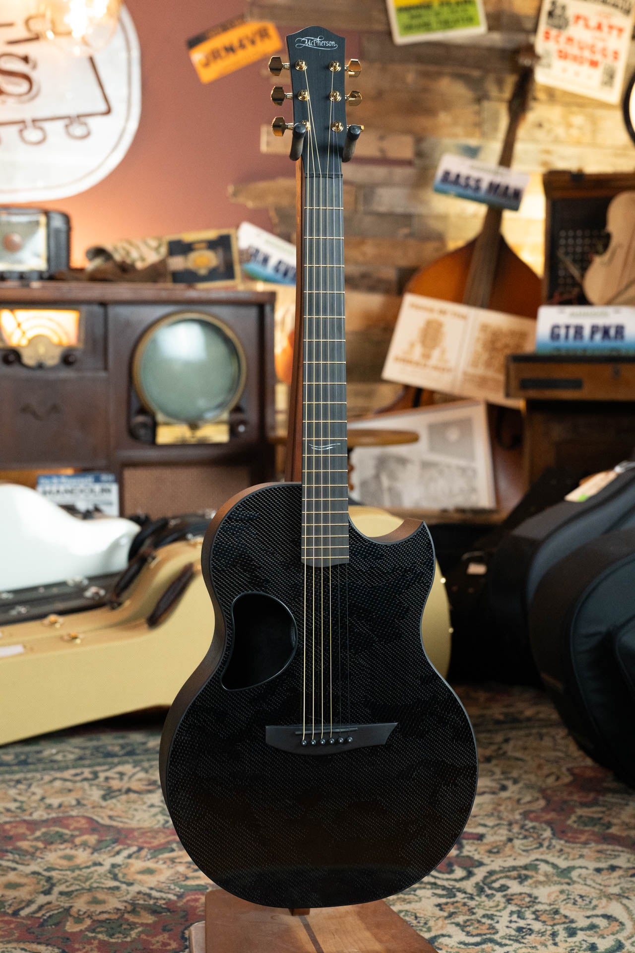 McPherson Sable Series Camo Carbon Fiber Cutaway Guitar w/Black Hardward and LR Baggs Electronics #0048