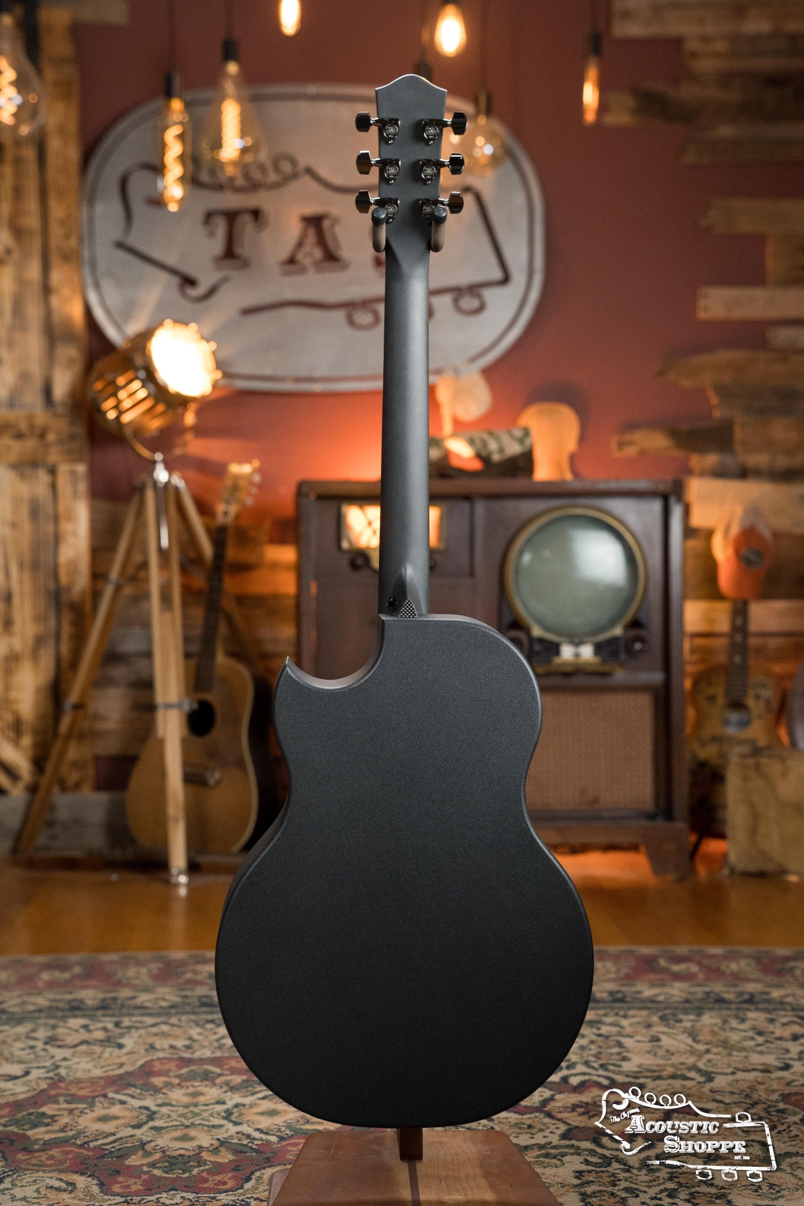 McPherson Blackout Carbon Fiber Sable Standard Top Acoustic Guitar w/ Evo Frets and Black Gotoh Tuners w/ LR Baggs Pickup #2743