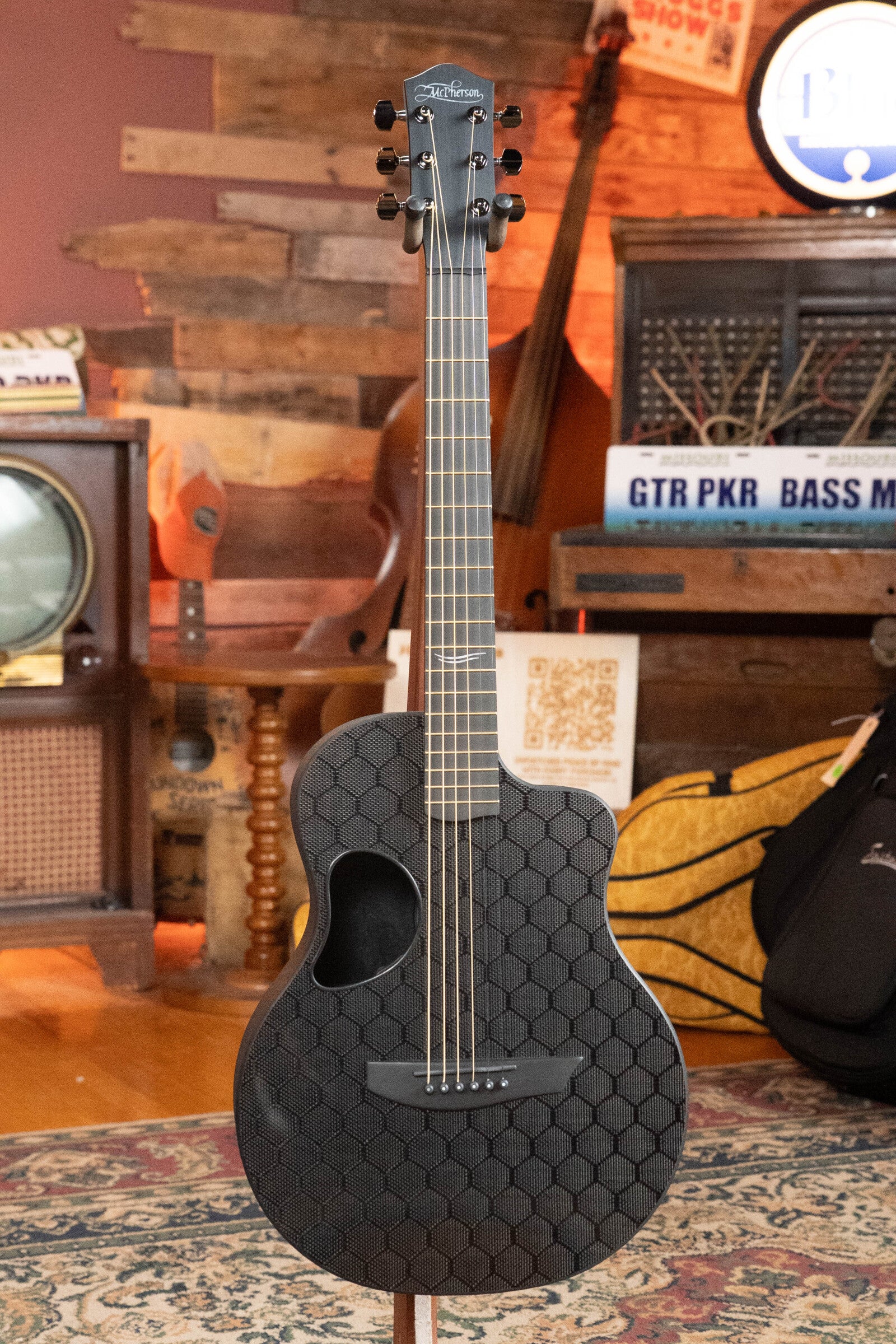 McPherson Carbon Fiber Touring Series Blackout Honeycomb Guitar w/L.R. Baggs Element Pickup #0004