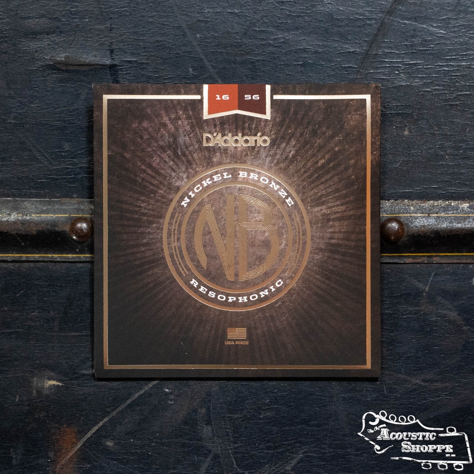 D'Addario NB1656 Nickel Bronze Acoustic Guitar Strings, Resophonic, 16-56