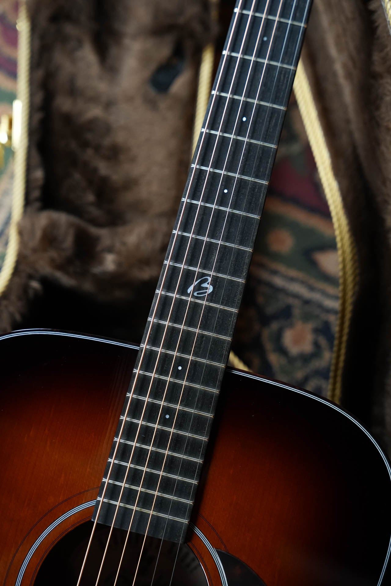 *New 2026 Model* Boucher BG-42T-BG Torrefied Adirondack/Torrefied Mahogany Bluegrass Goose Ambertone Burst Gold Pack Dreadnought Acoustic Guitar #1067