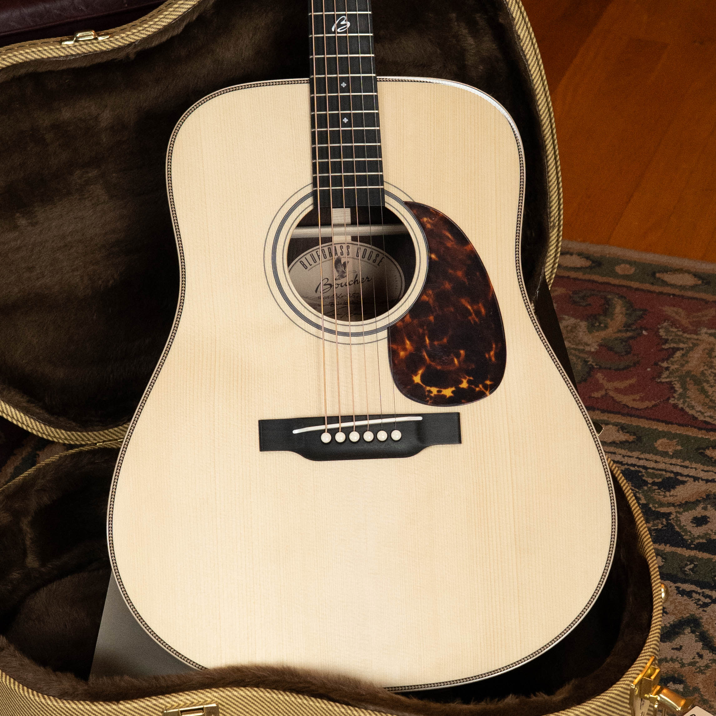 *New 2026 Model* Boucher BG-252 Adirondack/Rosewood Bluegrass Goose Dreadnought Acoustic Guitar #1013
