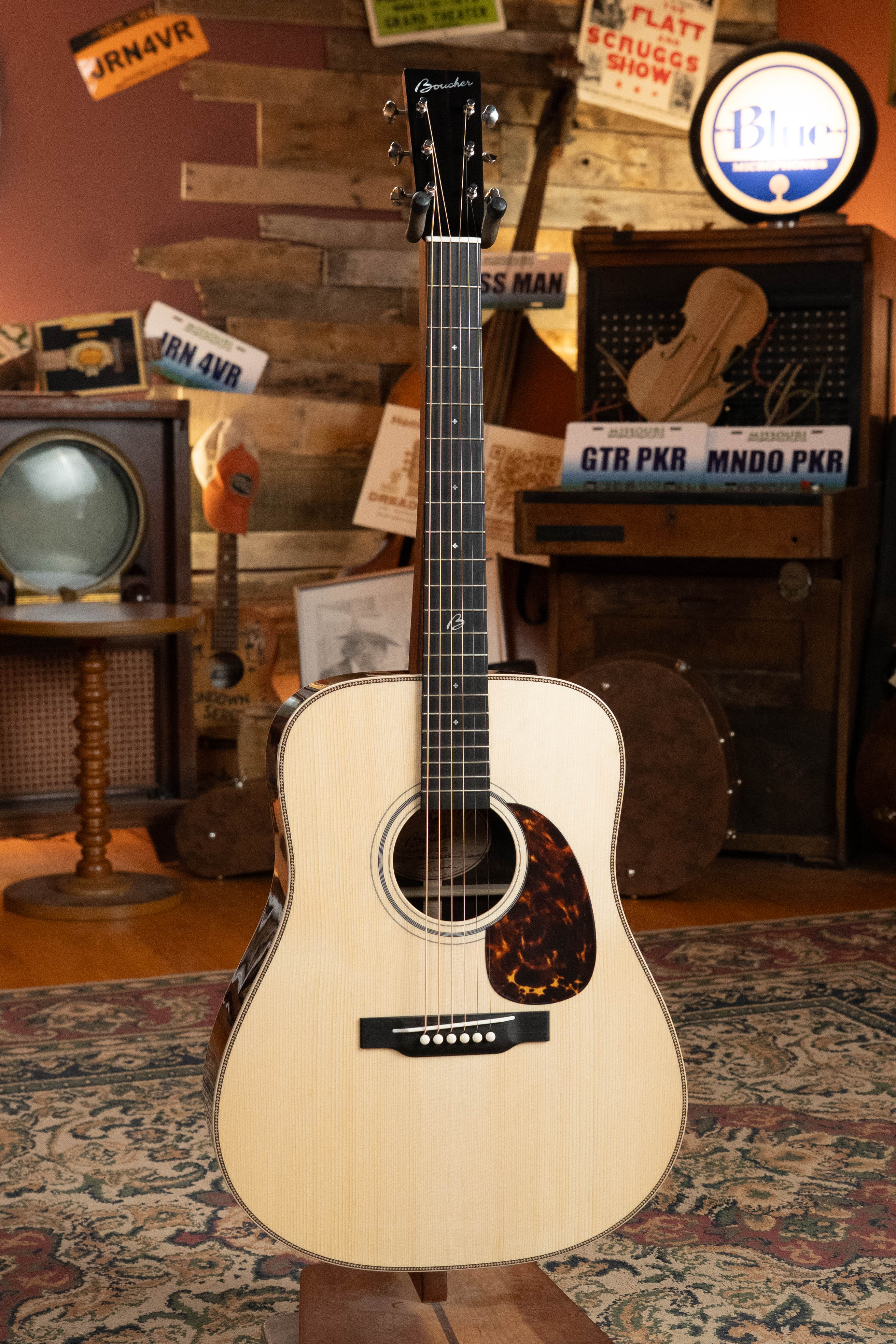 *New 2026 Model* Boucher BG-252 Adirondack/Rosewood Bluegrass Goose Dreadnought Acoustic Guitar #1013