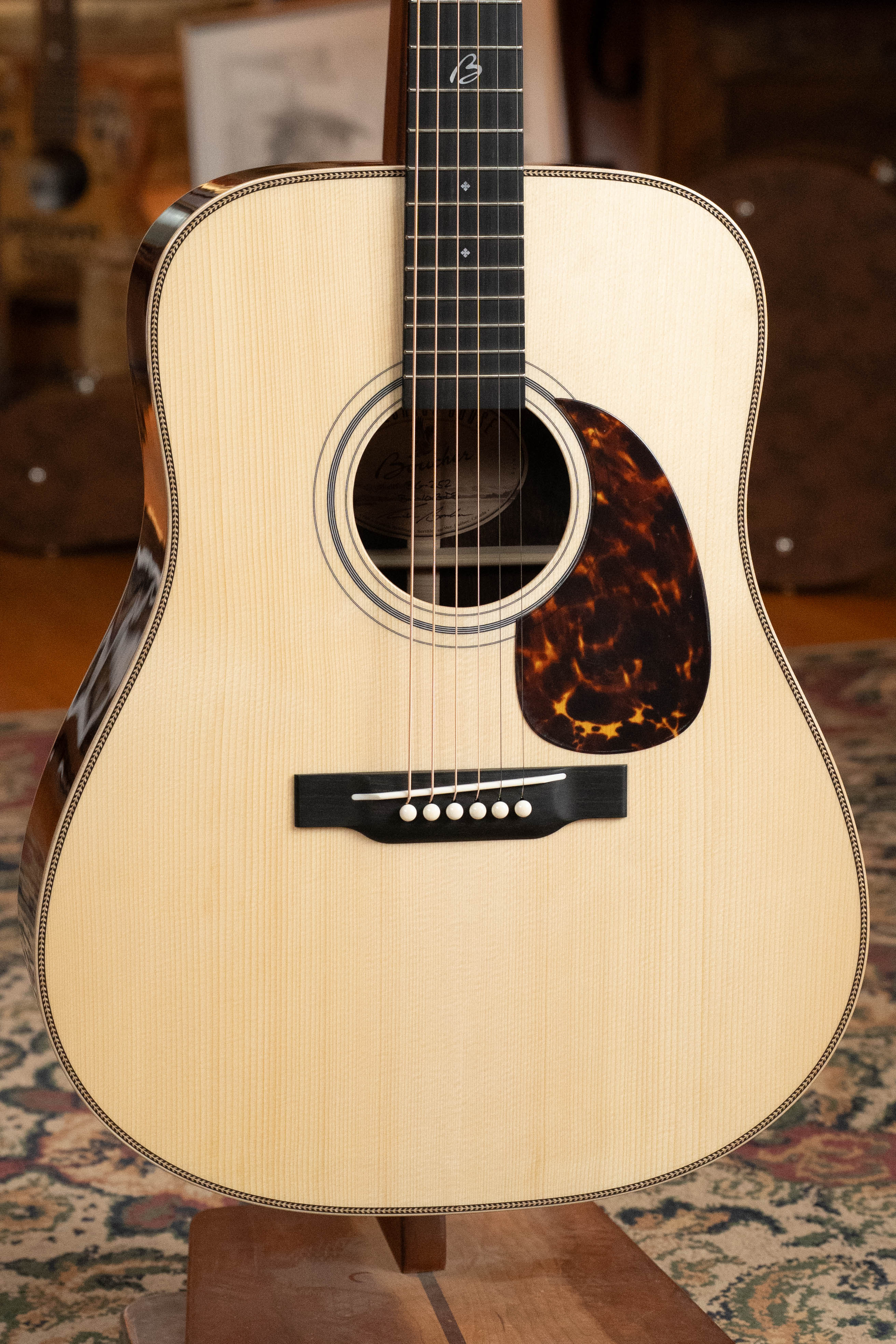 *New 2026 Model* Boucher BG-252 Adirondack/Rosewood Bluegrass Goose Dreadnought Acoustic Guitar #1013