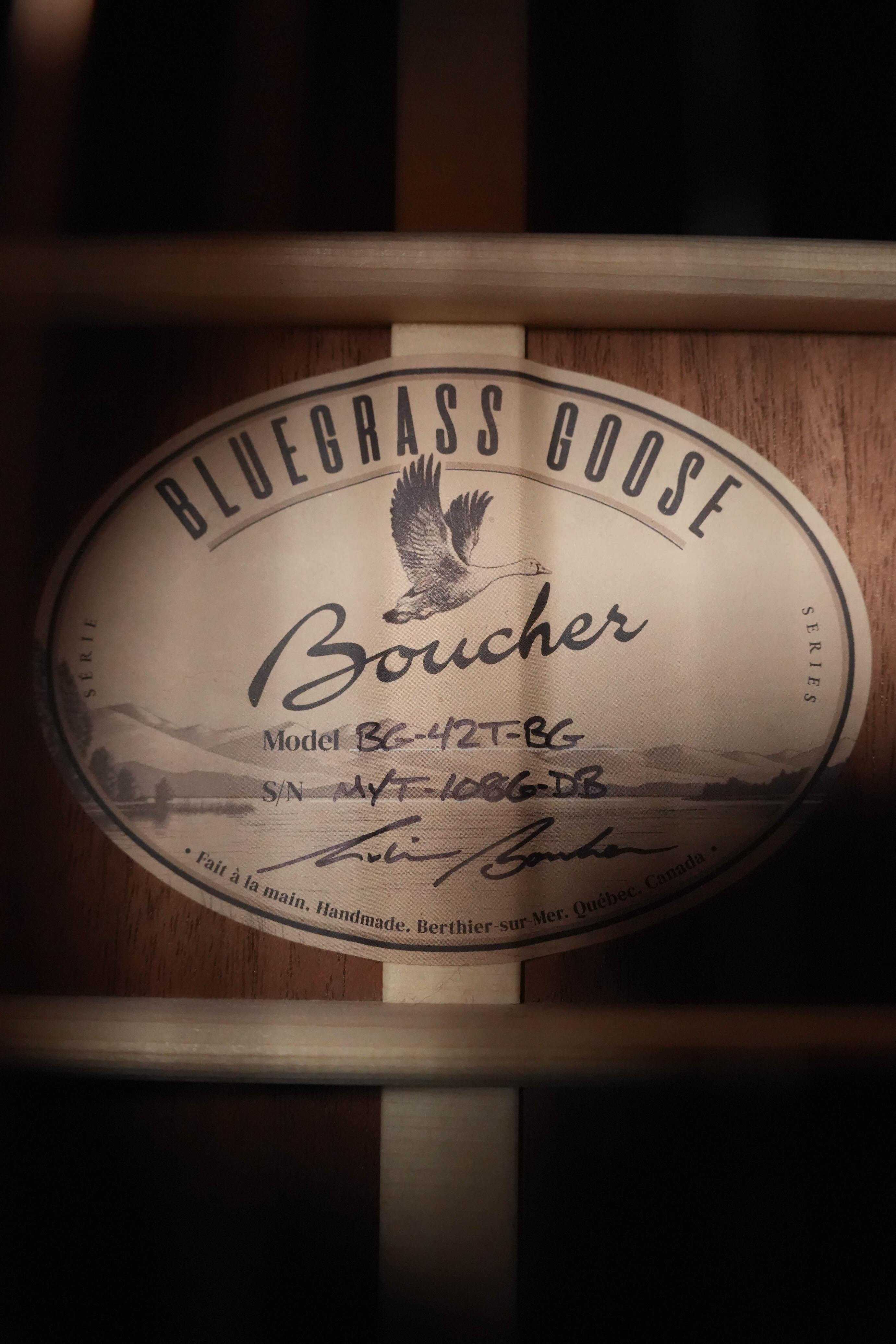 *New 2026 Model* Boucher BG-42T-BG All Torrified Bluegrass Goose Ambertone Burst Gold Pack Dreadnought Acoustic Guitar #1086
