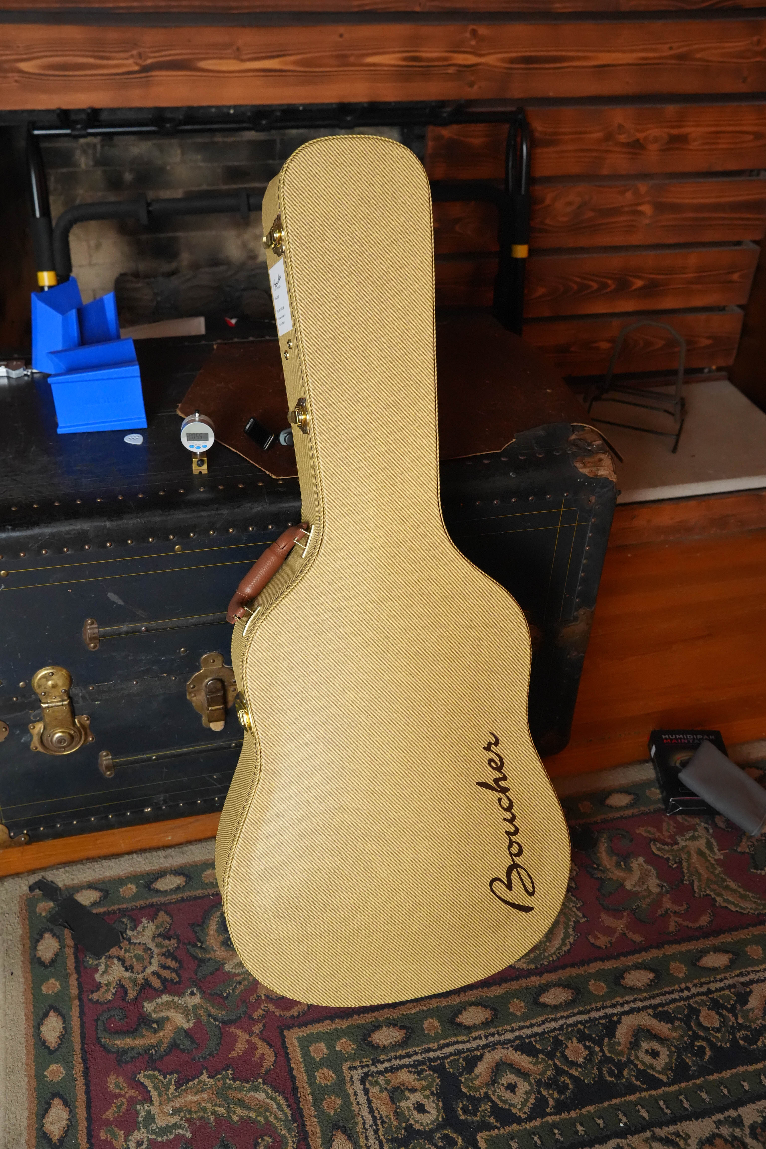 *New 2026 Model* Boucher BG-42T-BG Torrefied Adirondack/Torrefied Mahogany Bluegrass Goose Ambertone Burst Gold Pack Dreadnought Acoustic Guitar #1072
