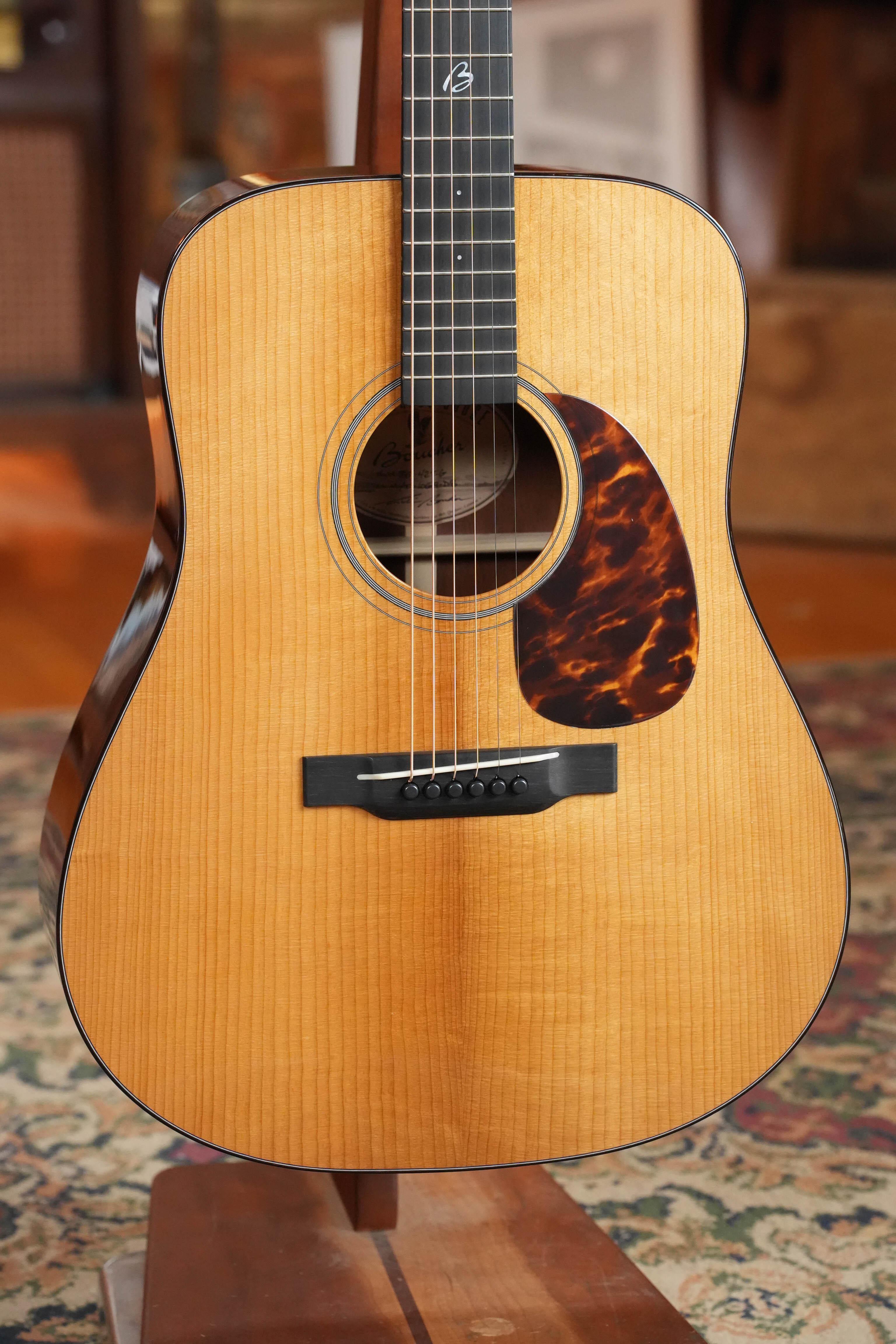 *New 2026 Model* Boucher BG-42T-G Torrefied Adirondack/Torrefied Mahogany Bluegrass Goose Gold Pack Dreadnought Acoustic Guitar #1069