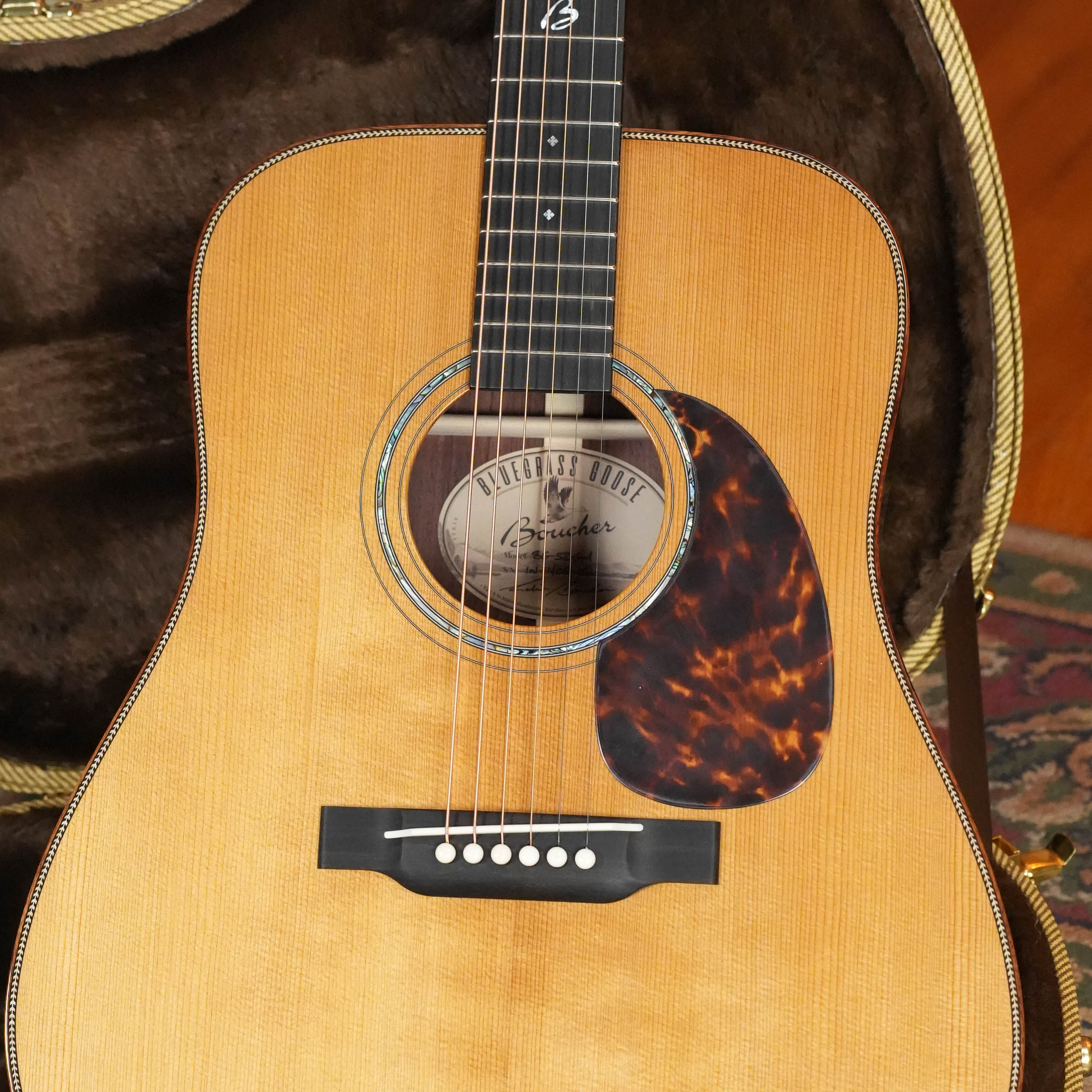 *New 2026 Model* Boucher BG-52-GM Torrefied Adirondack/Rosewood Bluegrass Goose Gold Master Pack Dreadnought Acoustic Guitar