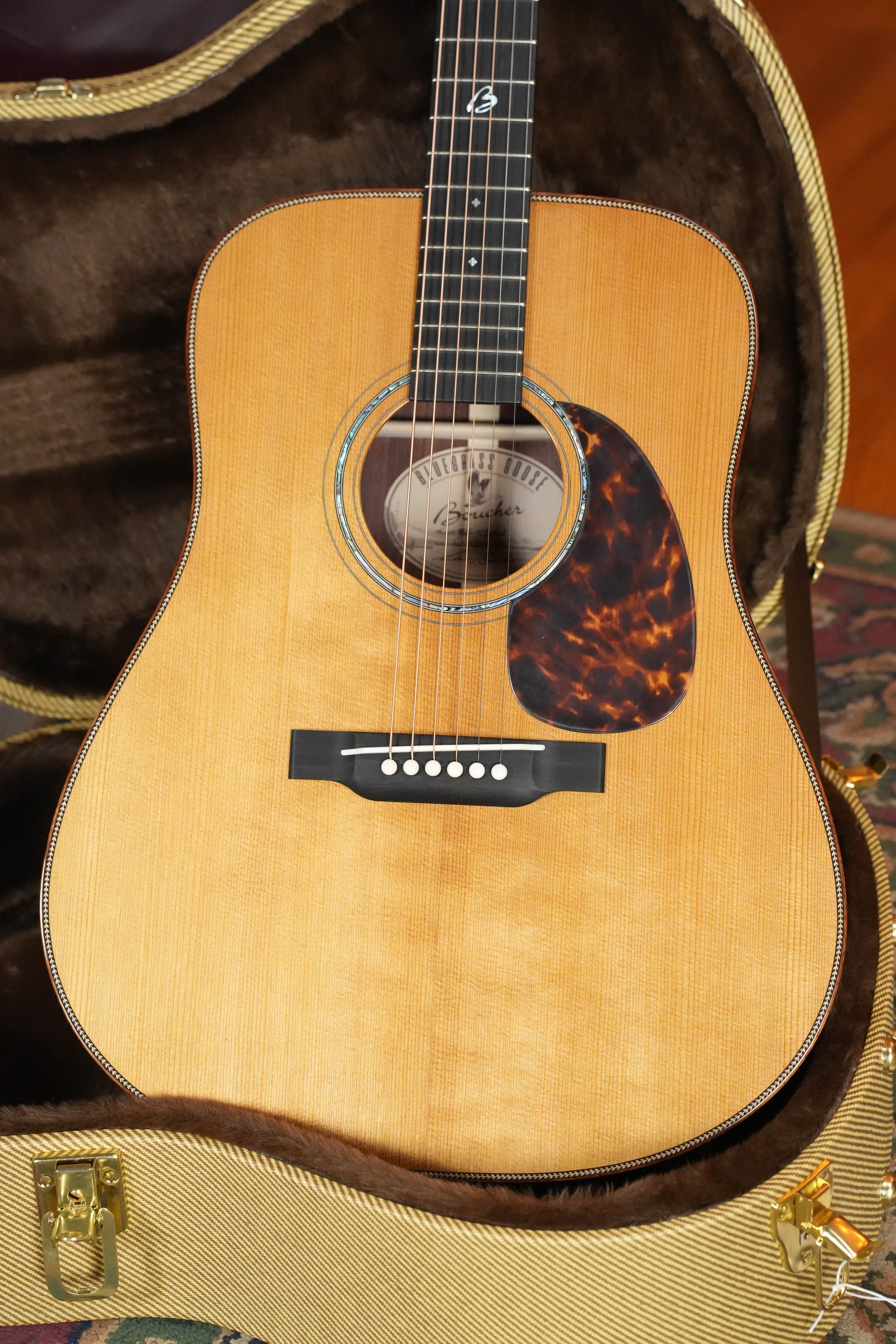 *New 2026 Model* Boucher BG-52-GM Torrefied Adirondack/Rosewood Bluegrass Goose Gold Master Pack Dreadnought Acoustic Guitar