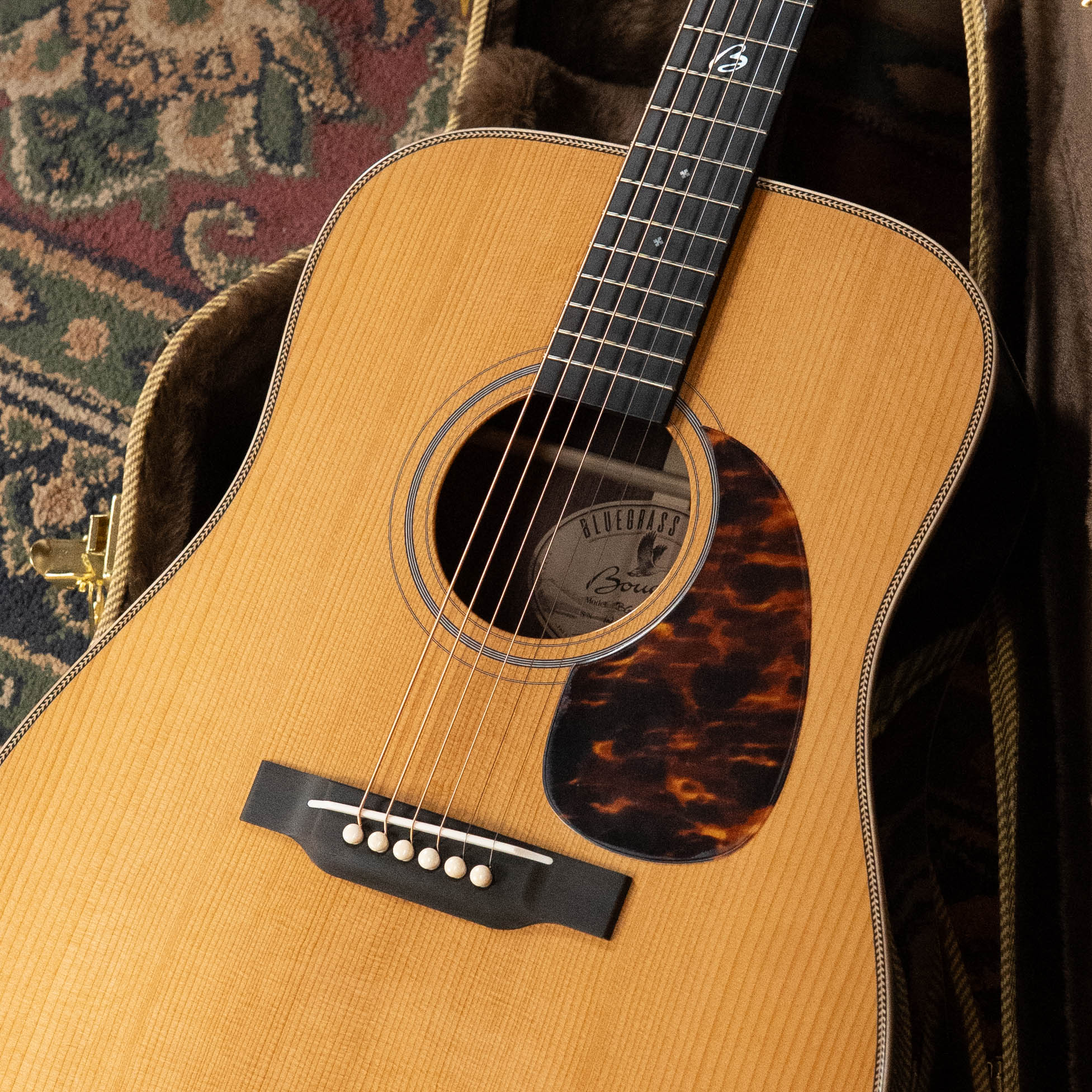 *New 2026 Model* Boucher BG-52-G Torrefied Adirondack/Rosewood Bluegrass Goose Gold Pack Dreadnought Acoustic Guitar #1394