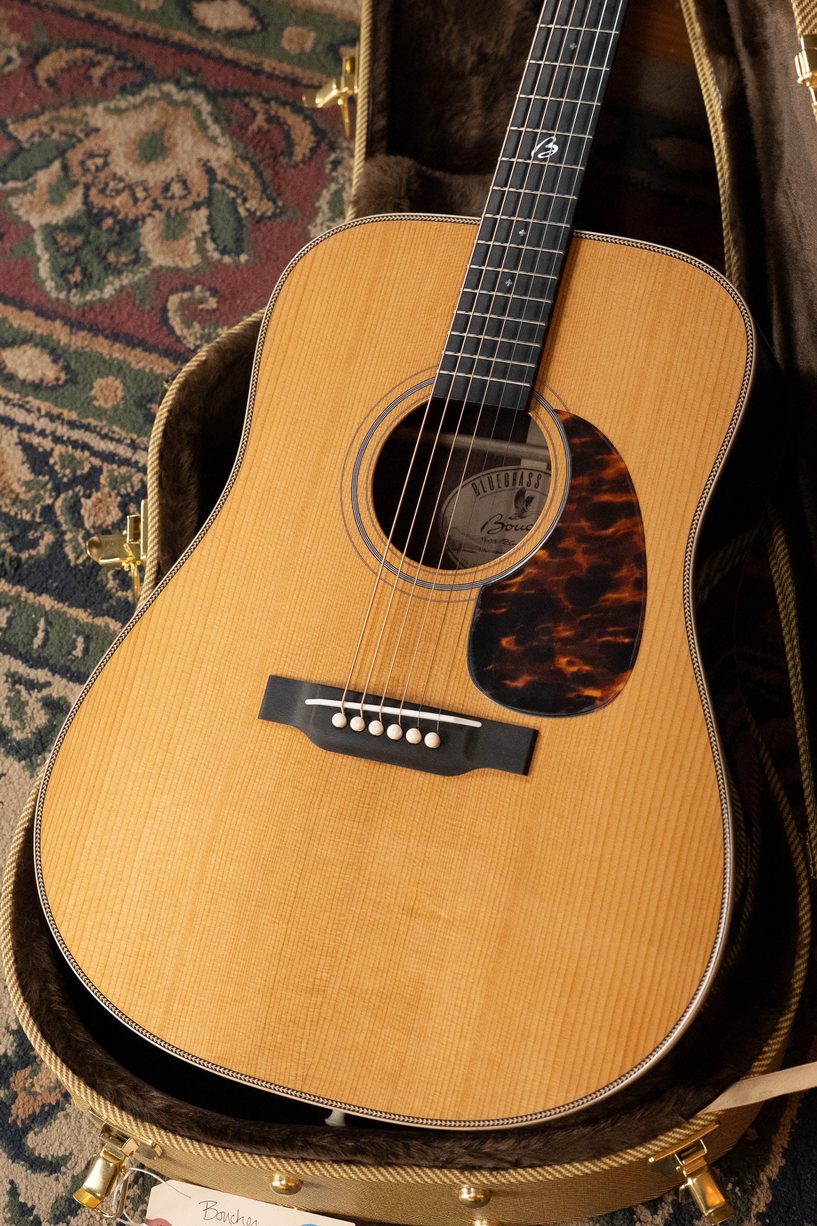 *New 2026 Model* Boucher BG-52-G Torrefied Adirondack/Rosewood Bluegrass Goose Gold Pack Dreadnought Acoustic Guitar #1394