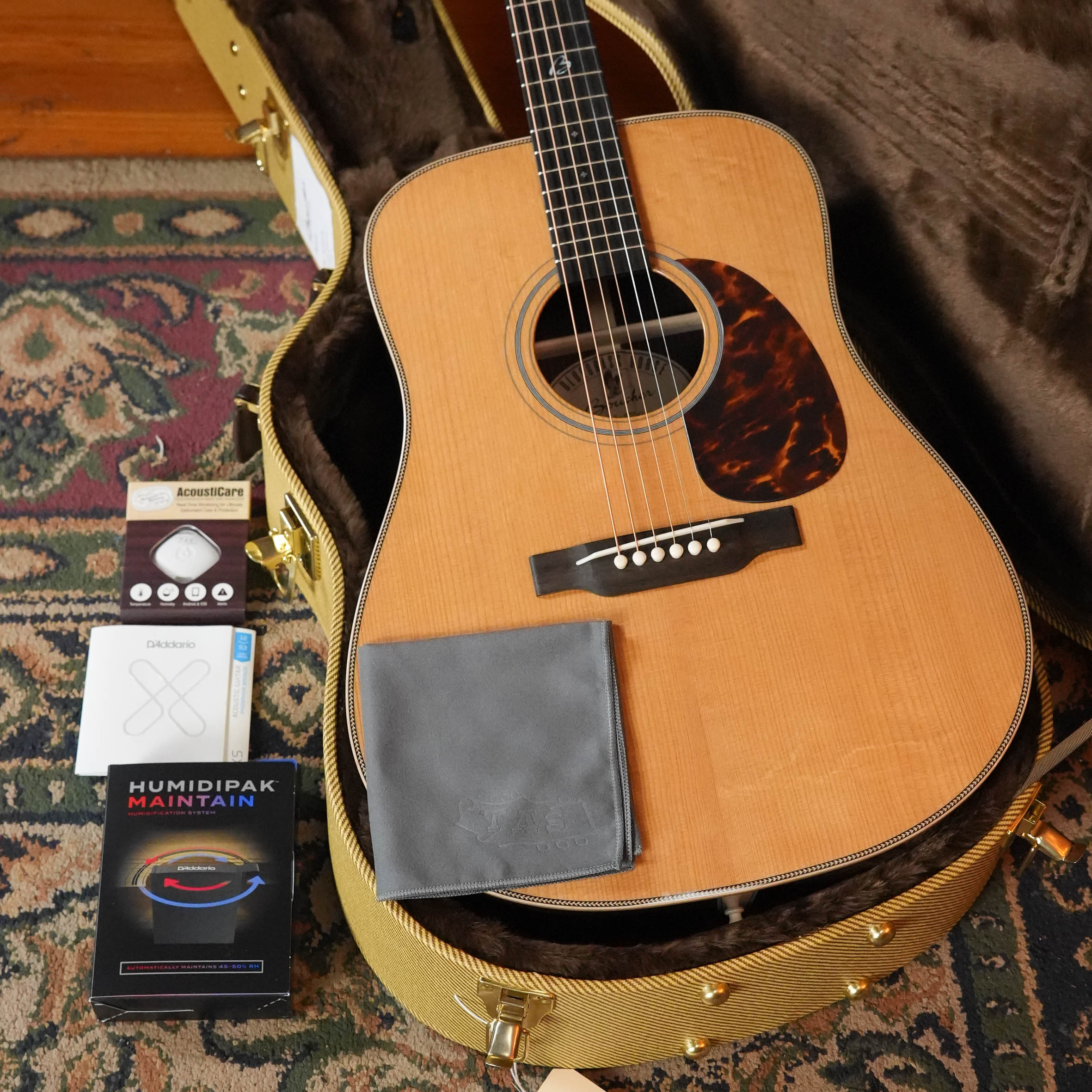 *New 2026 Model* Boucher BG-52-G Torrefied Adirondack/Rosewood Bluegrass Goose Gold Pack Dreadnought Acoustic Guitar #1410