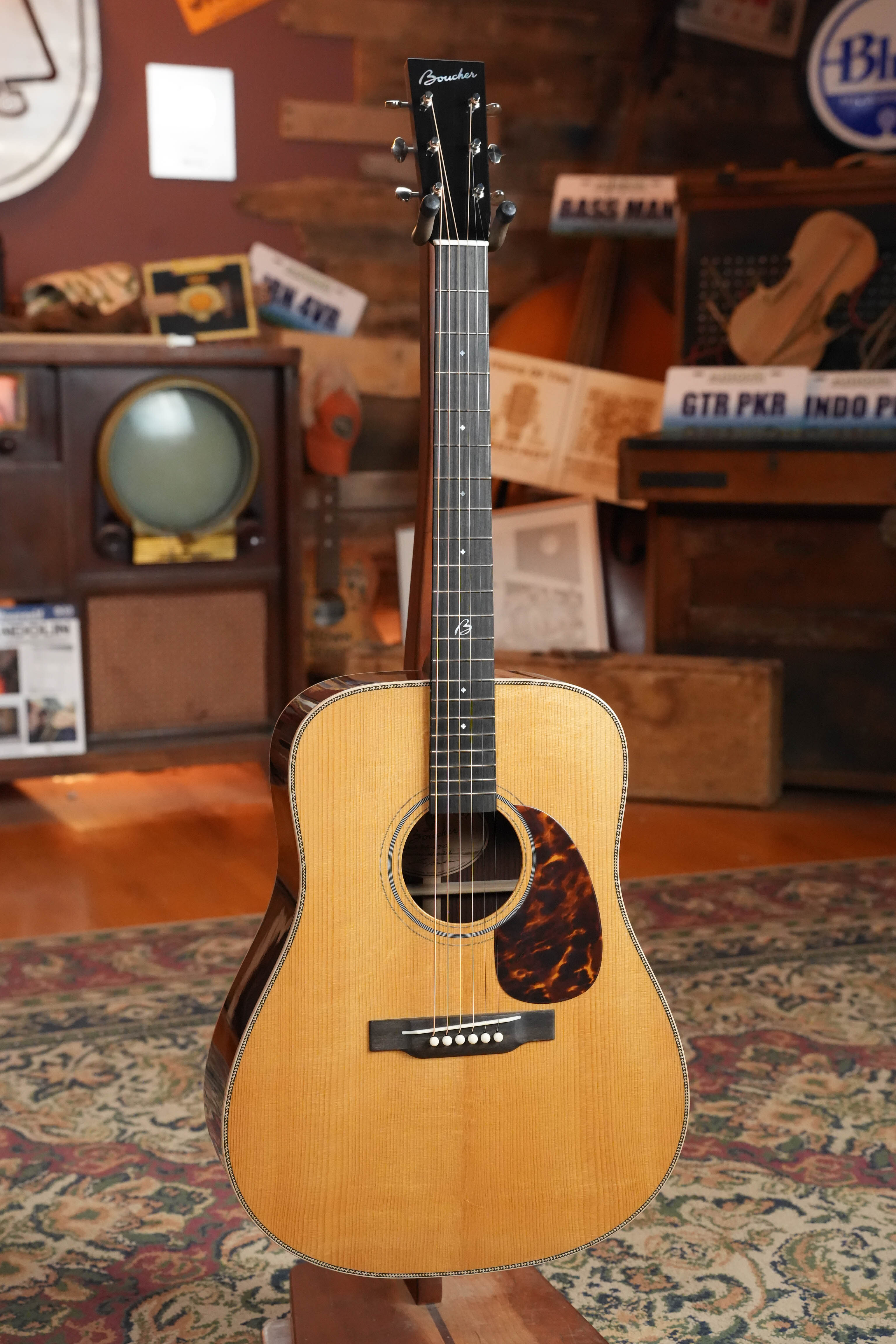 *New 2026 Model* Boucher BG-52-G Torrefied Adirondack/Rosewood Bluegrass Goose Gold Pack Dreadnought Acoustic Guitar #1410