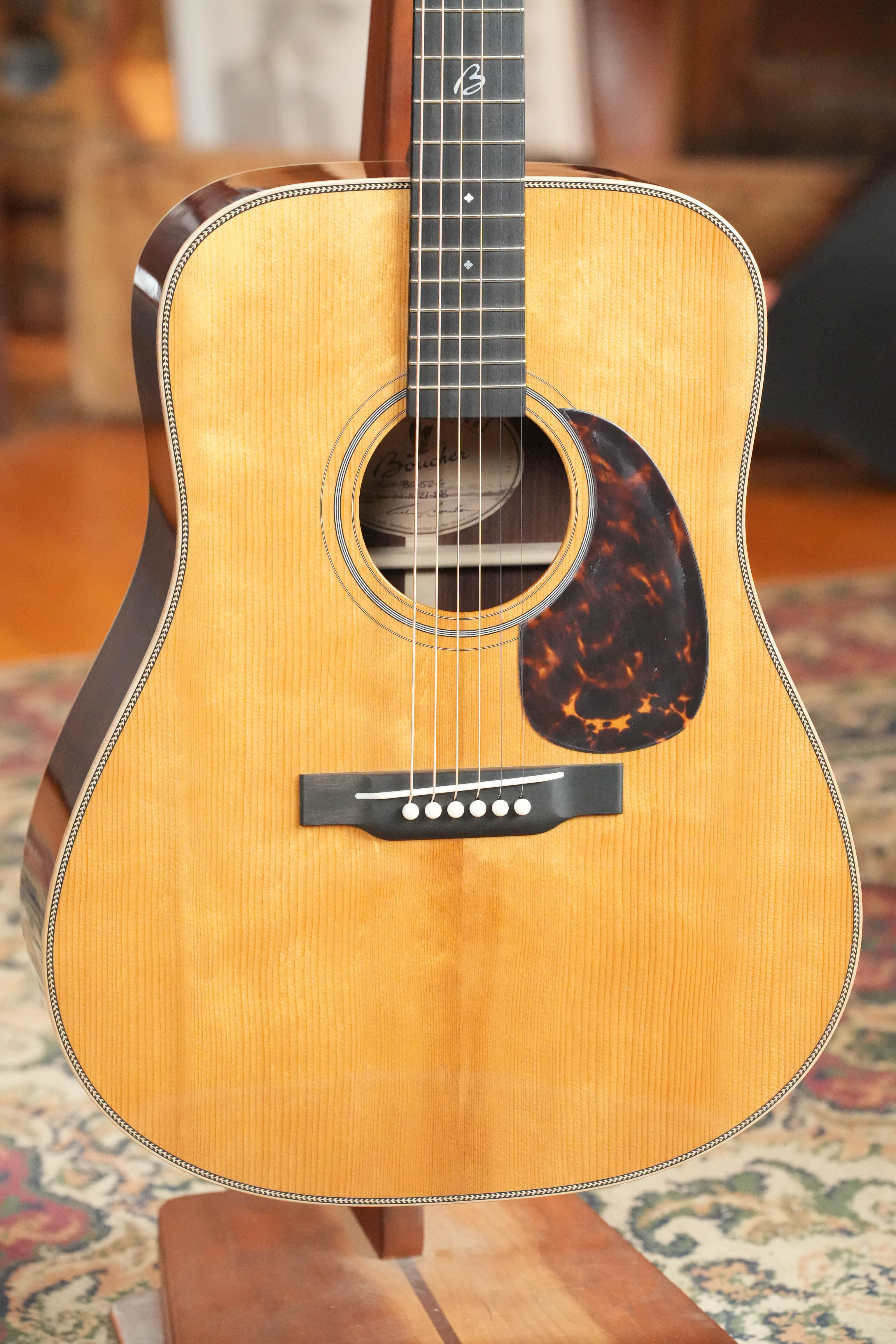 *New 2026 Model* Boucher BG-52-G Torrefied Adirondack/Rosewood Bluegrass Goose Gold Pack Dreadnought Acoustic Guitar #1421
