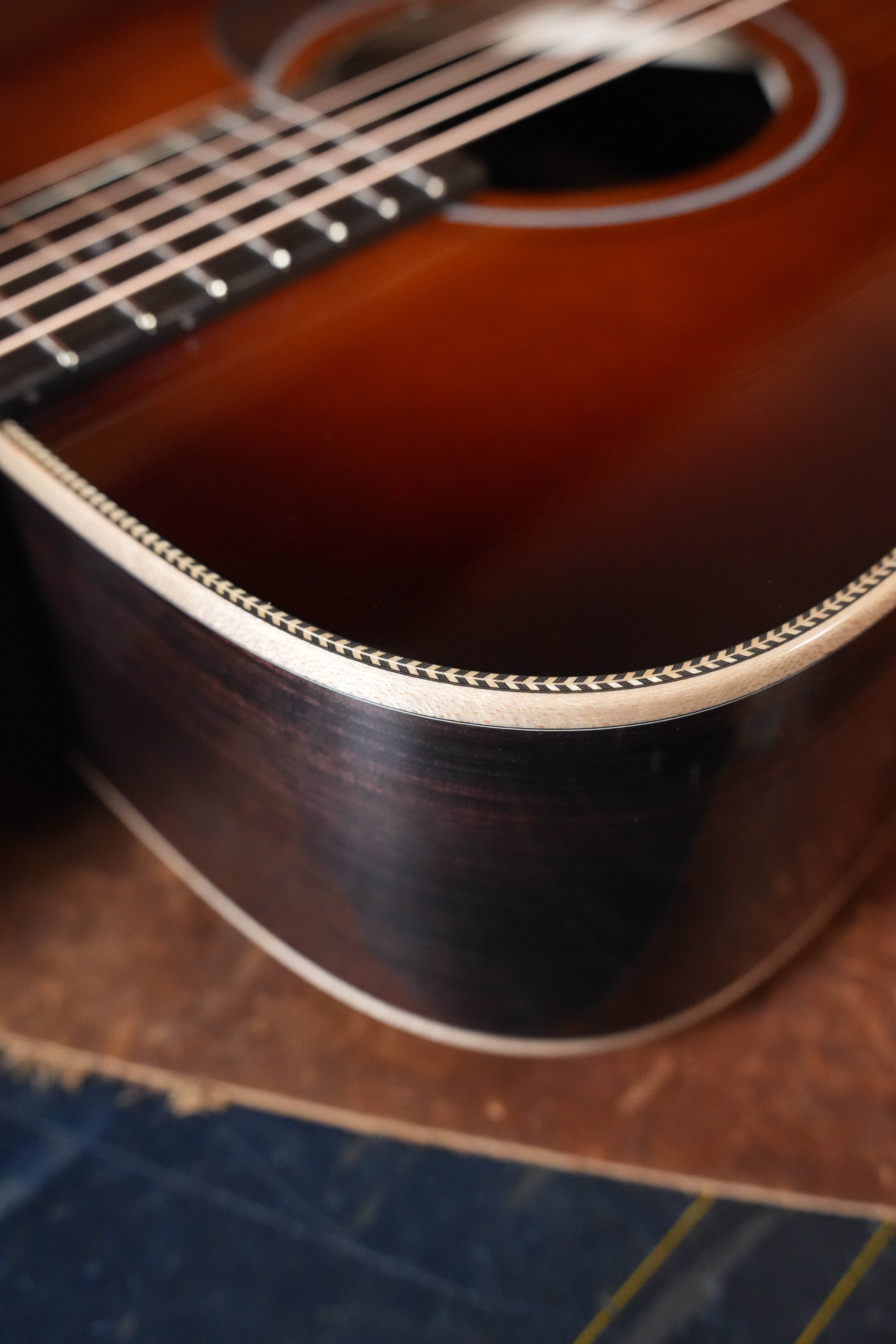 *New 2026 Model* Boucher BG-52 Adirondack/Rosewood Bluegrass Goose Amberburst Dreadnought Acoustic Guitar #1397