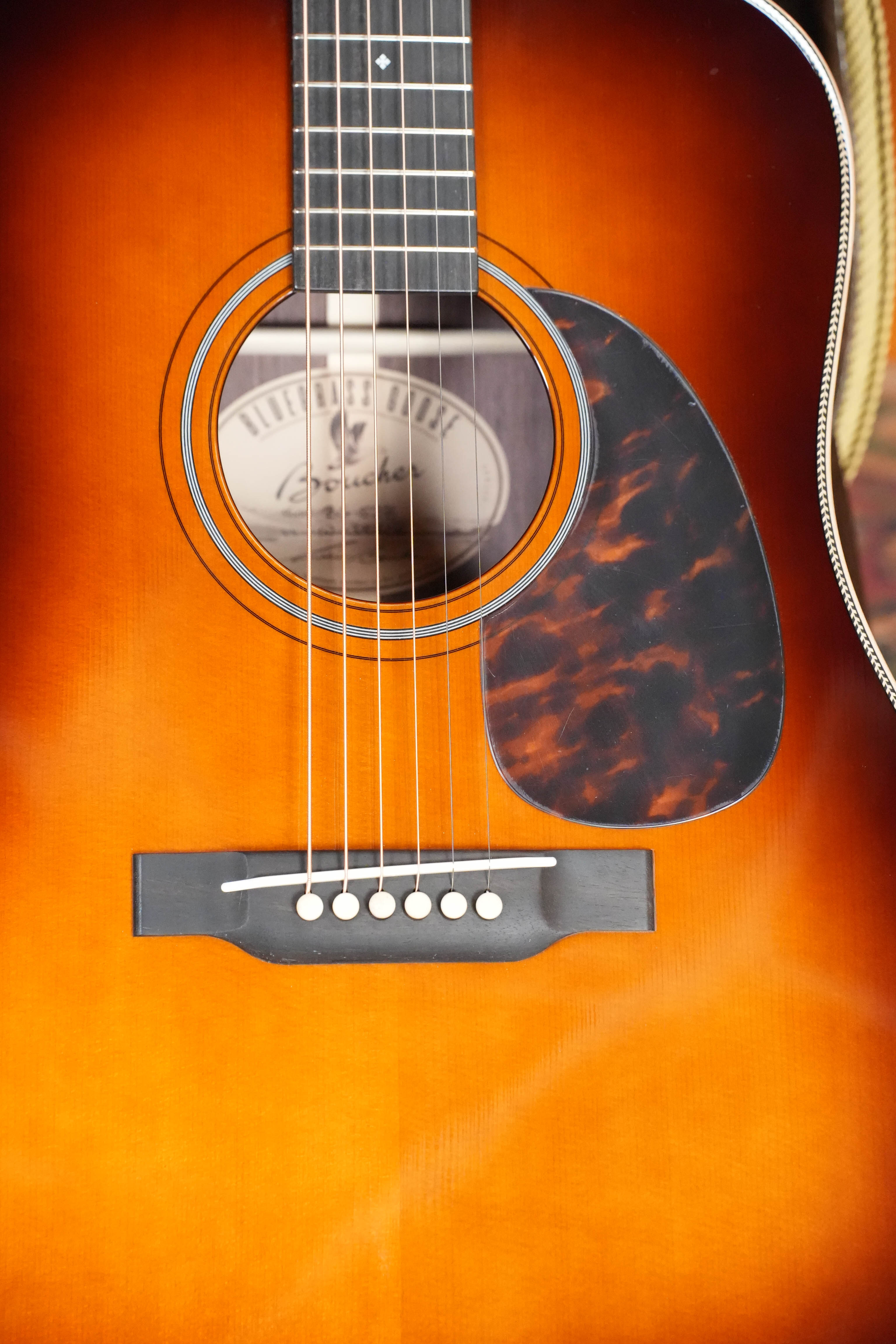 *New 2026 Model* Boucher BG-52 Adirondack/Rosewood Bluegrass Goose Amberburst Dreadnought Acoustic Guitar #1397