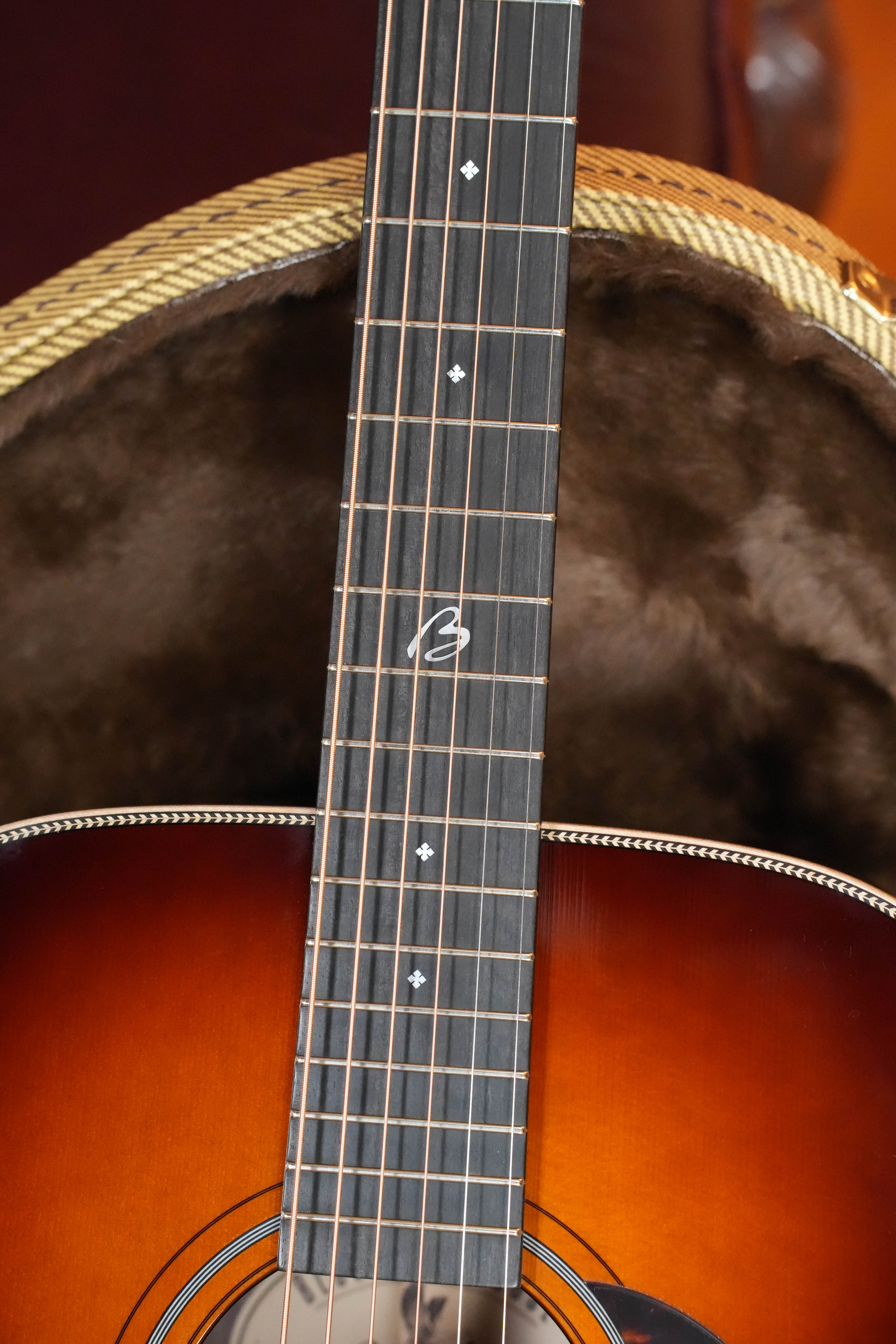 *New 2026 Model* Boucher BG-52 Adirondack/Rosewood Bluegrass Goose Amberburst Dreadnought Acoustic Guitar #1397