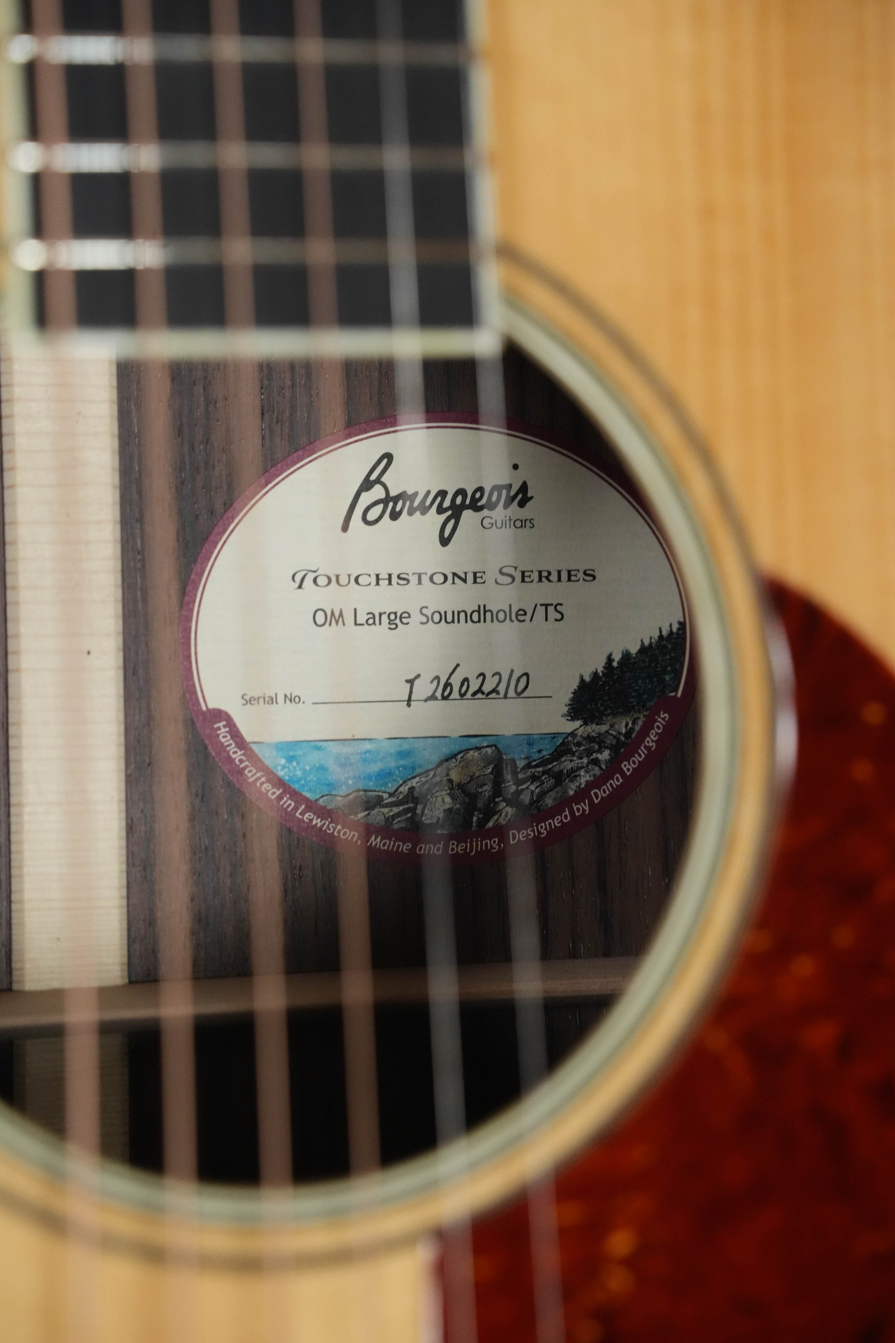 *New 2026 Model* Bourgeois Large Soundhole Touchstone Series OM Acoustic Guitar #2210