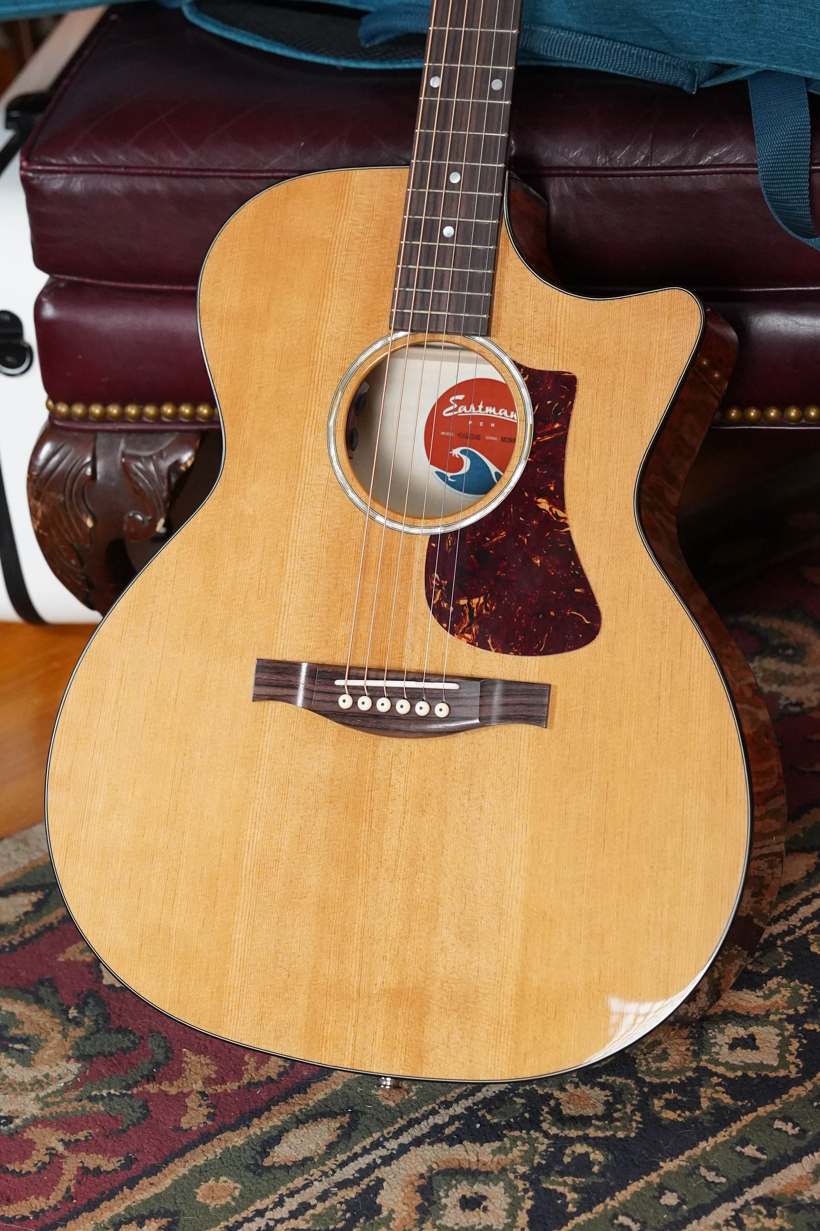 *New 2026 Model* Eastman PCH3-GACE-AB Sitka/Laminated Maple Amberburst Gloss Grand Auditorium Cutaway Guitar w/Electronics #2678