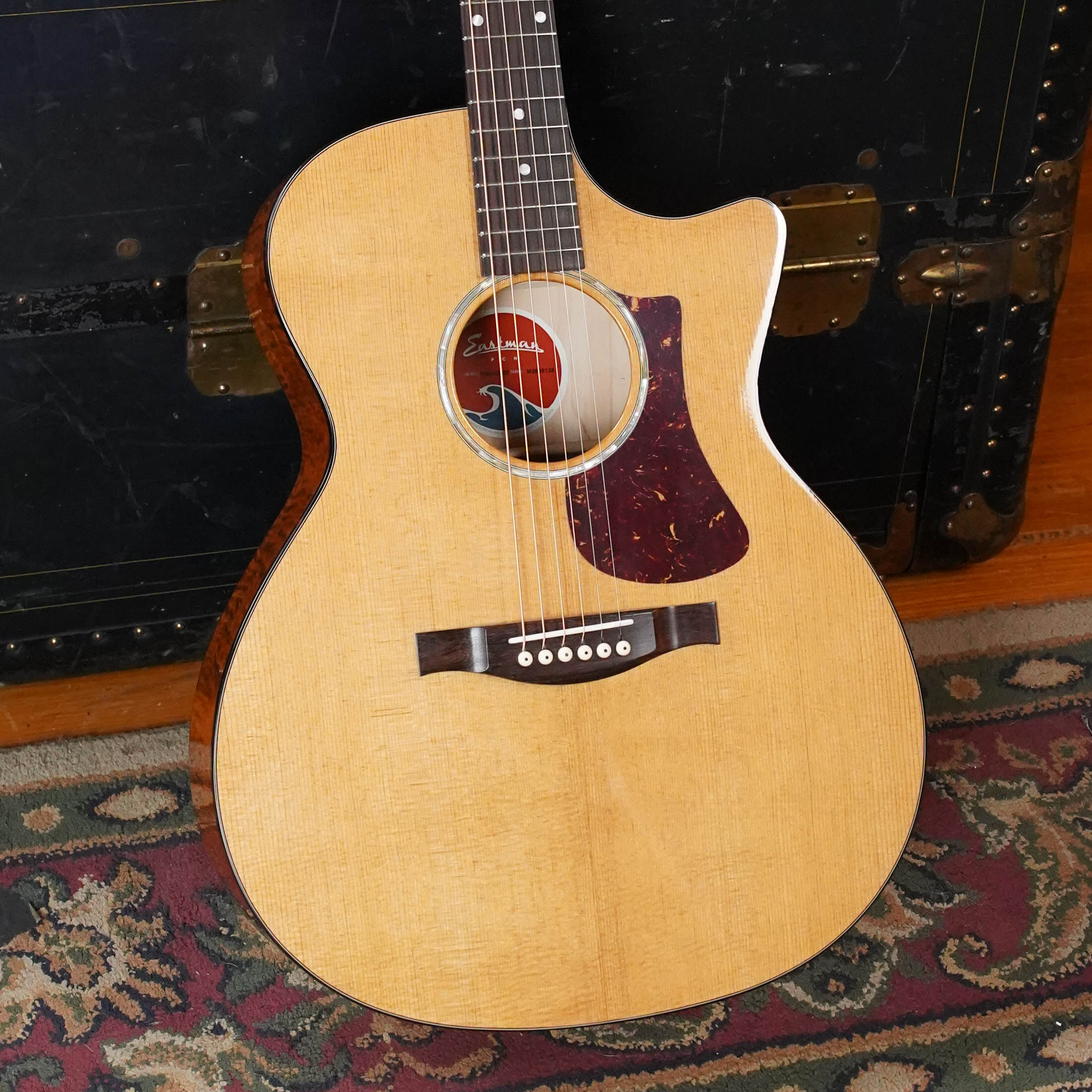 *New 2026 Model* Eastman PCH3-GACE-AB Sitka/Laminated Maple Amberburst Gloss Grand Auditorium Cutaway Guitar w/Electronics #5138