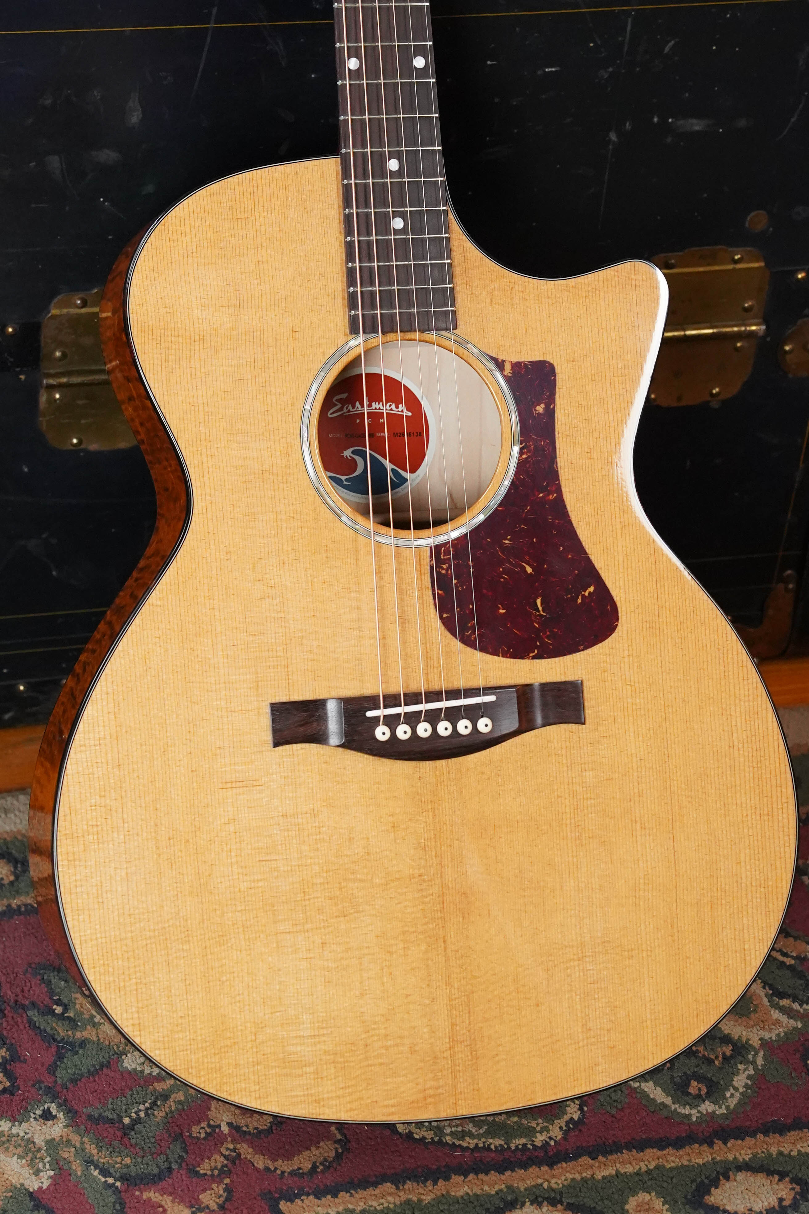 *New 2026 Model* Eastman PCH3-GACE-AB Sitka/Laminated Maple Amberburst Gloss Grand Auditorium Cutaway Guitar w/Electronics #5138