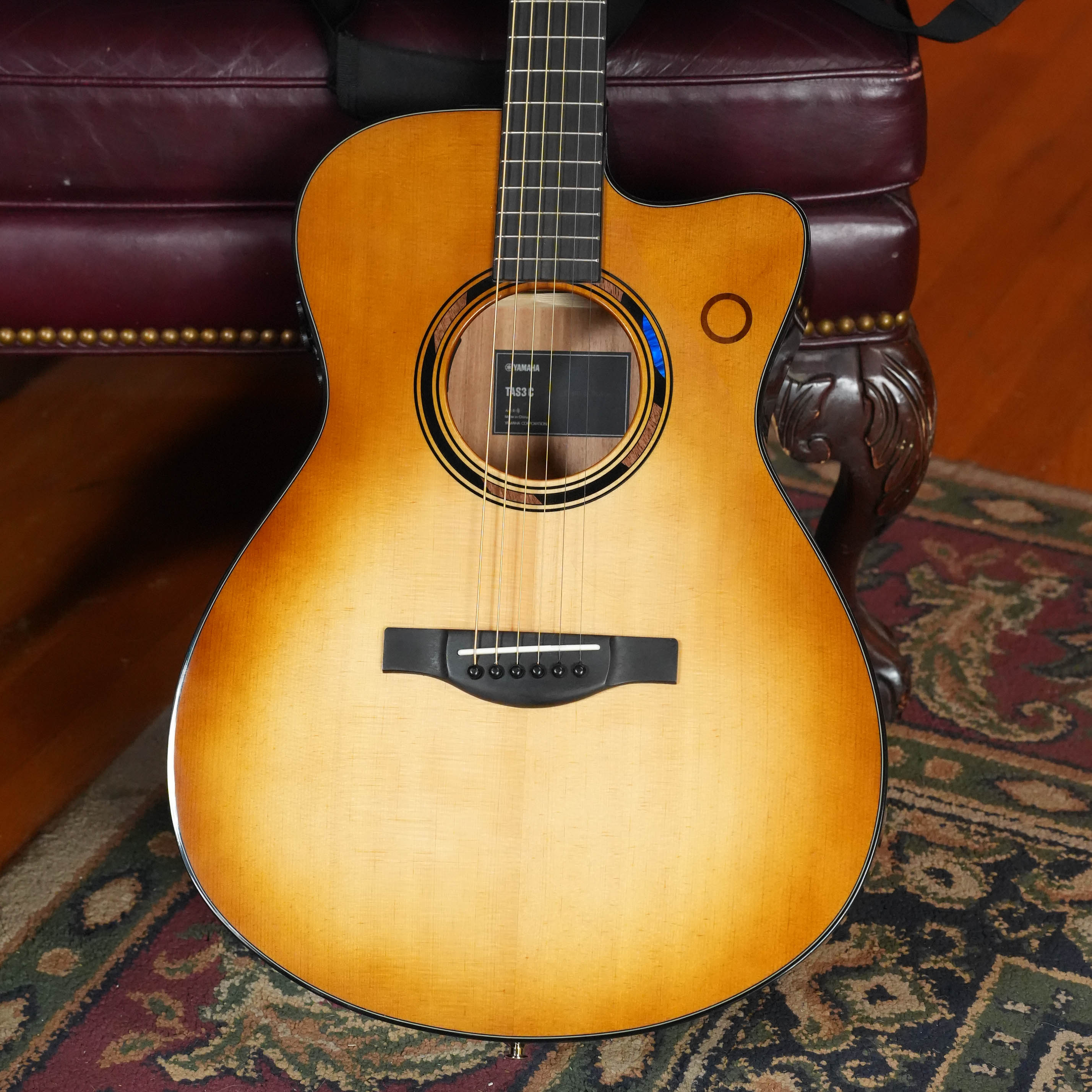 *New 2026 Model* Yamaha TAS3C-SBD Sitka/Mahogany Sandburst Concert Guitar w/the NEWEST TransAcoustic System #0165