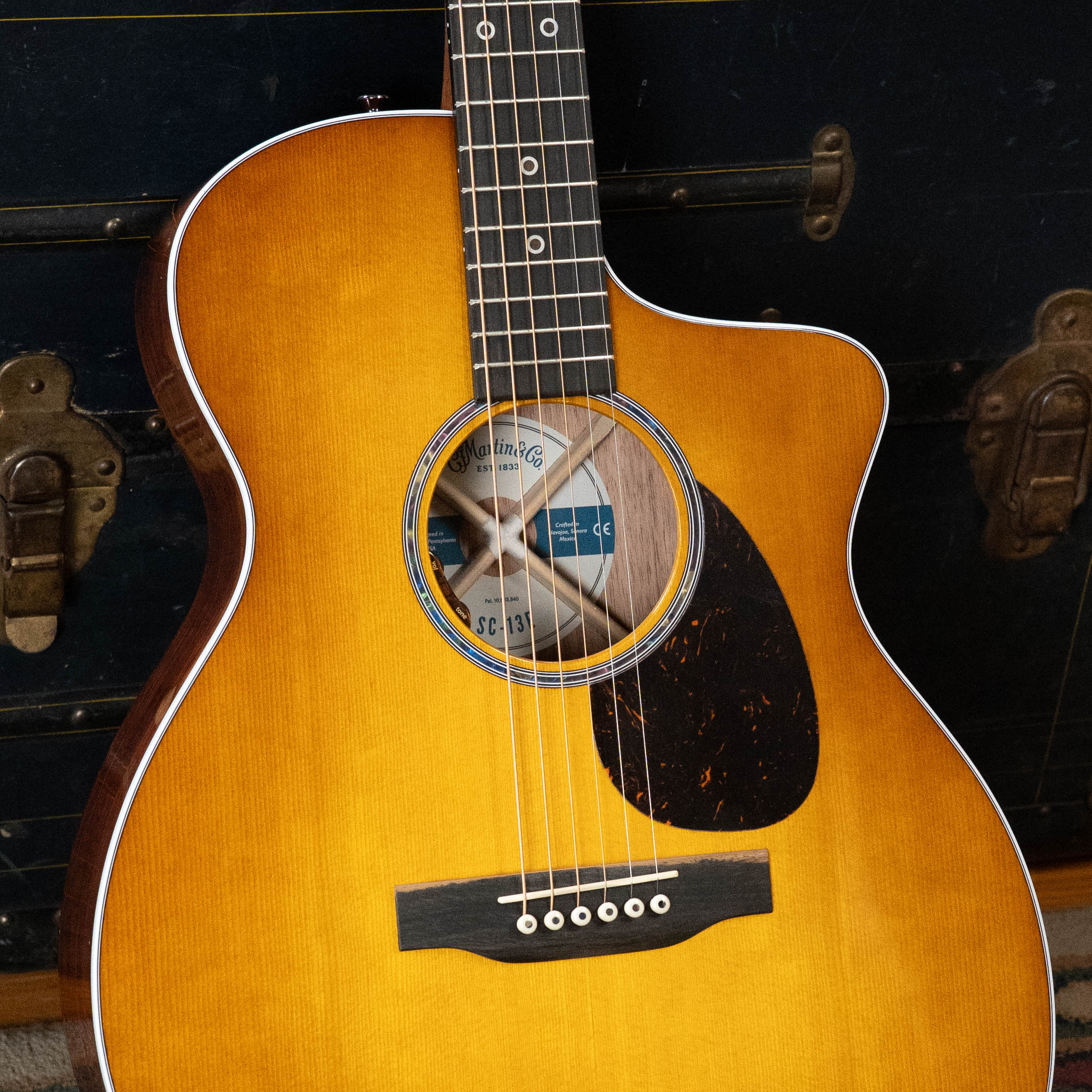 *New 2026 NAMM Model* Martin SC-13E Modern Mezcal Burst Road Series Spruce/Koa Fine Veneer Cutaway S-Body Guitar w/LR Baggs Electronics #6120