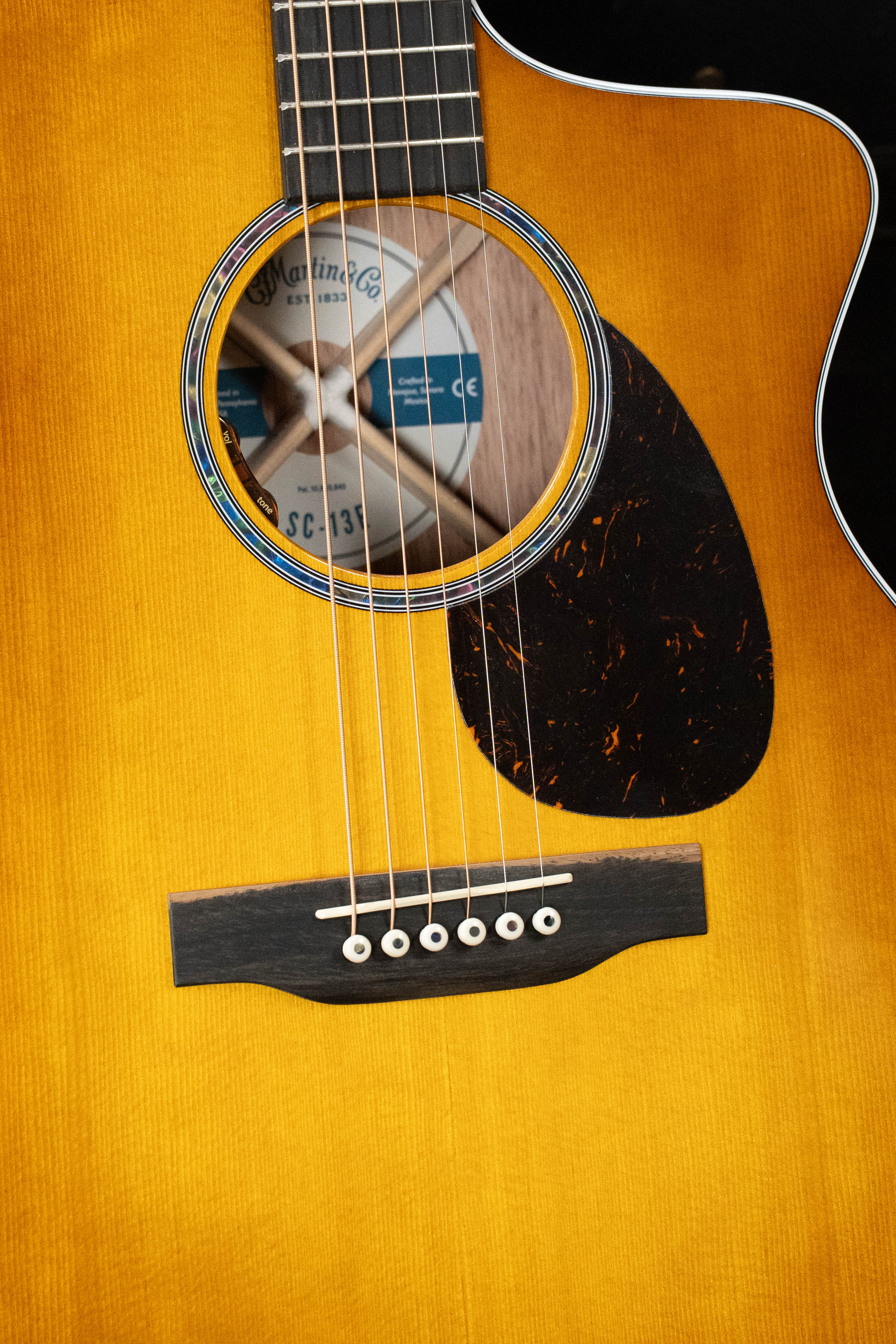 *New 2026 NAMM Model* Martin SC-13E Modern Mezcal Burst Road Series Spruce/Koa Fine Veneer Cutaway S-Body Guitar w/LR Baggs Electronics #6120