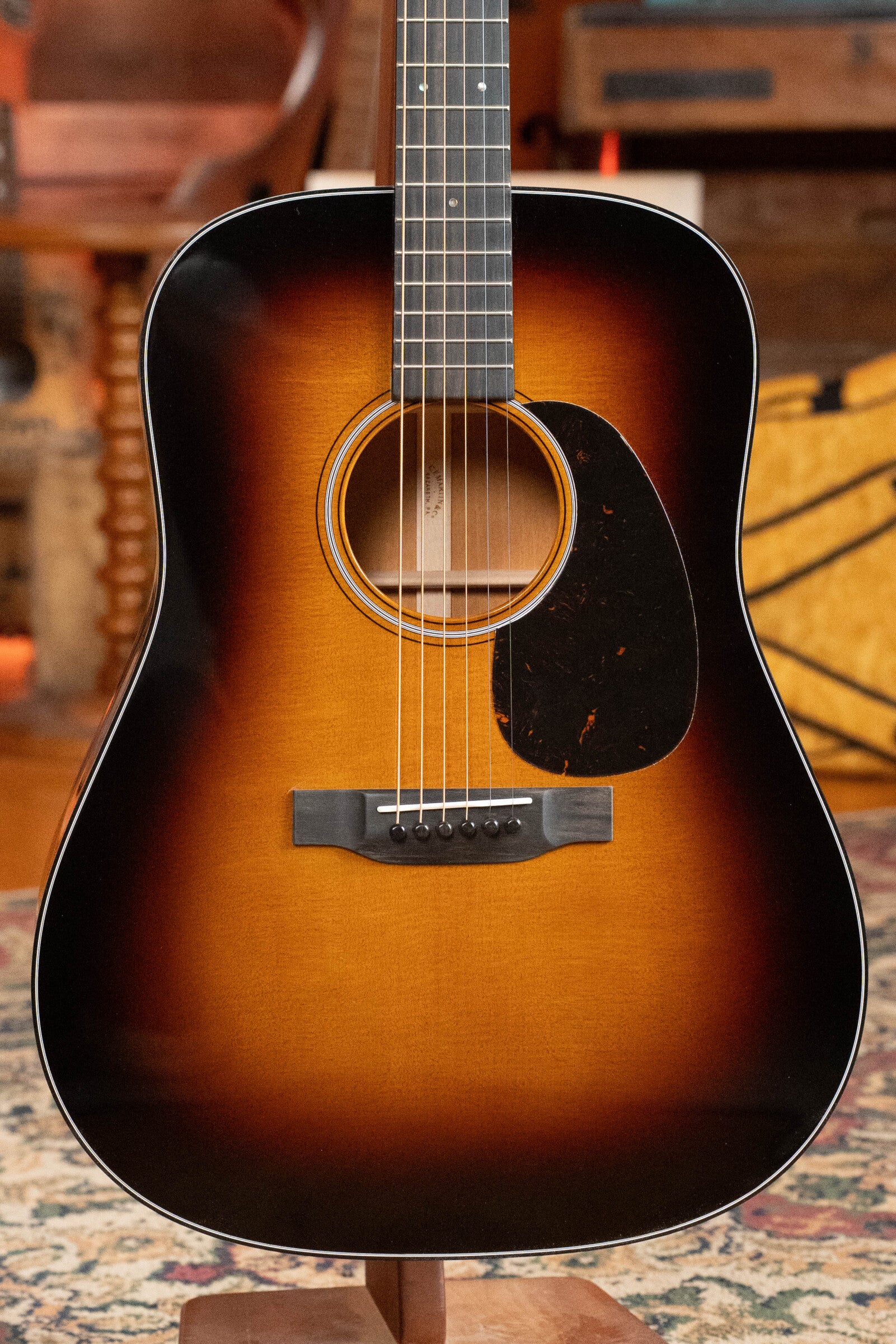*New 2025 Model* Martin D-18 Spruce/Mahogany 1935 Gloss Sunburst Finish Dreadnought Acoustic Guitar #1937