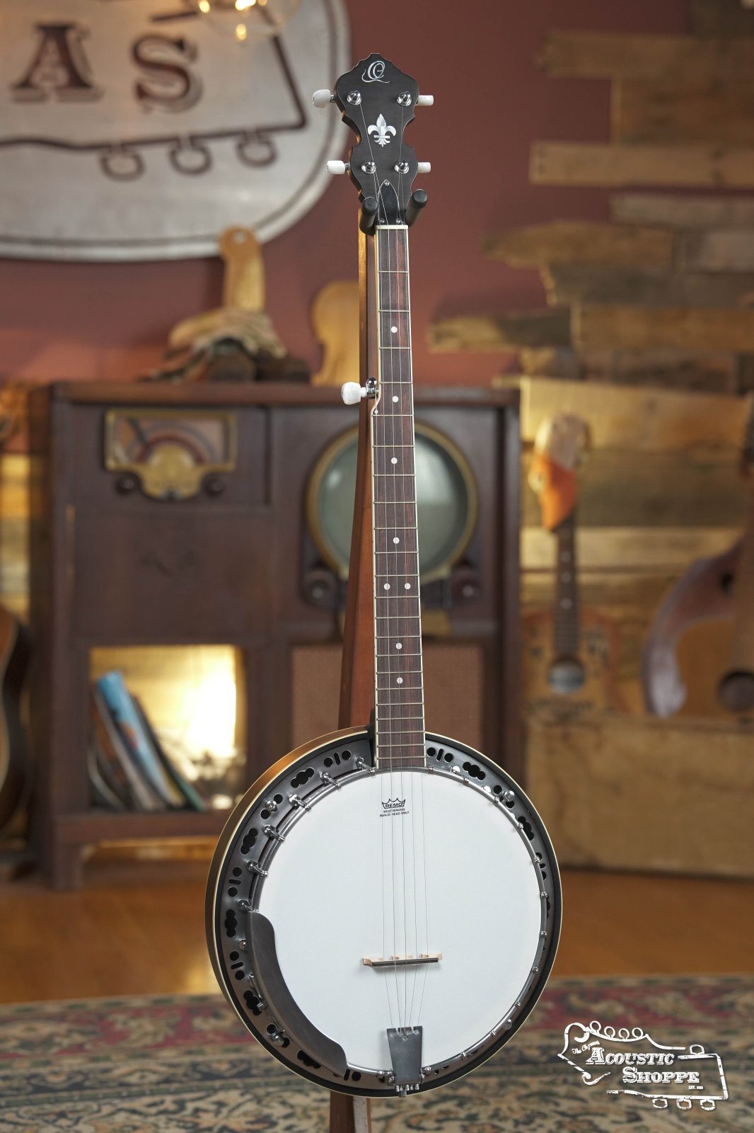 Ortega OBJ300-WB Americana Series Whiskey Burst 5-String Resonator Banjo #0246