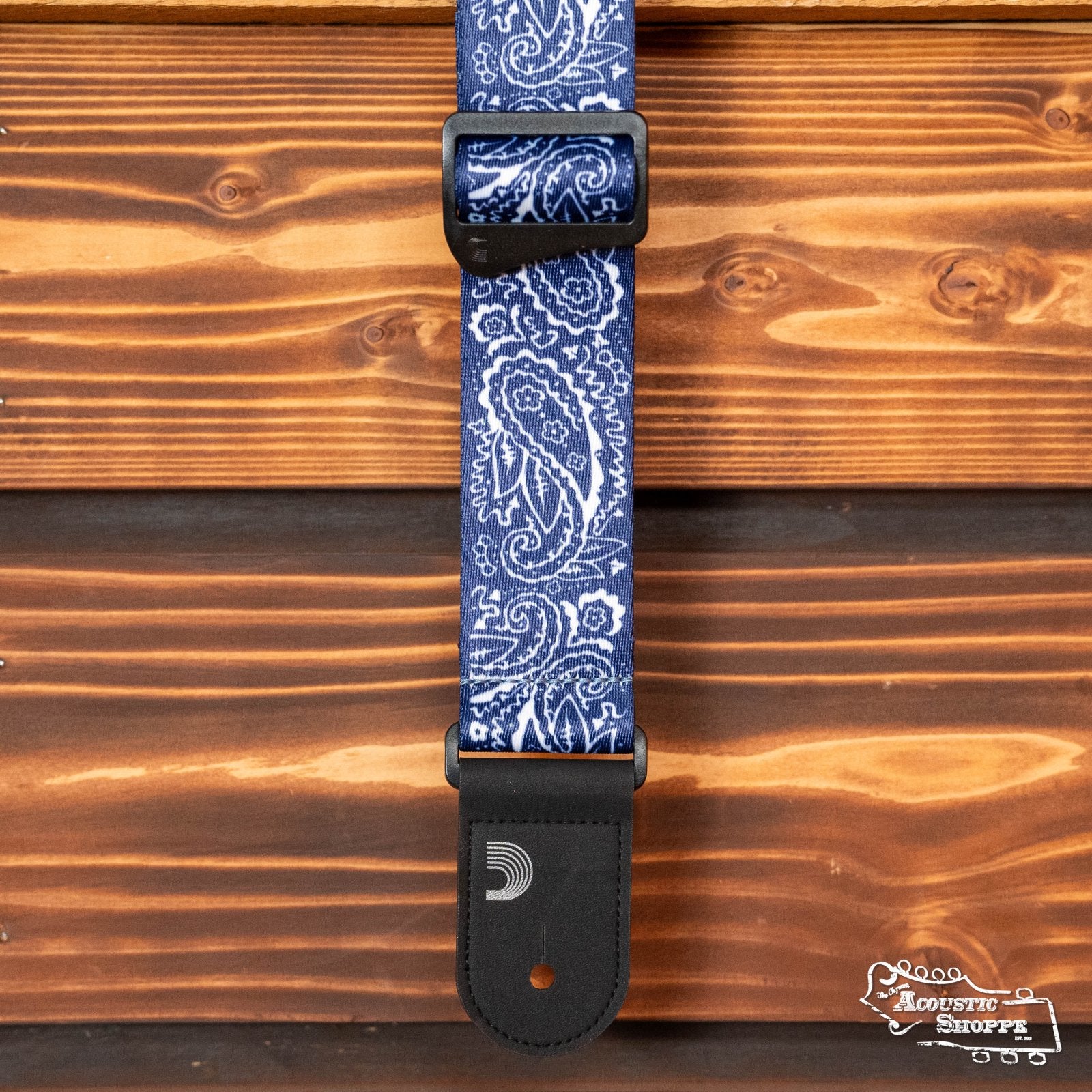 D'Addario Woven Guitar Strap, Paisley, Blue
