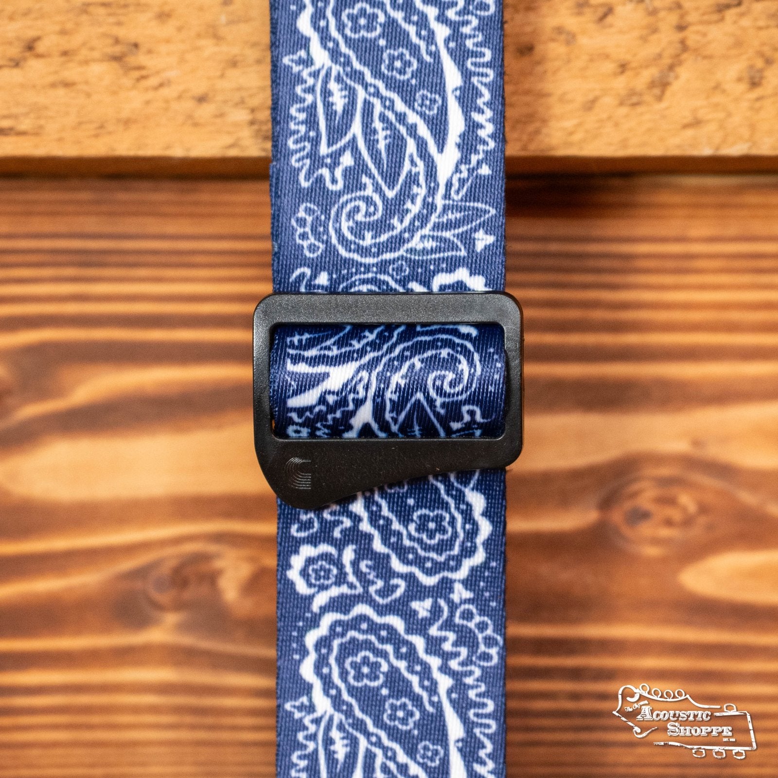 D'Addario Woven Guitar Strap, Paisley, Blue