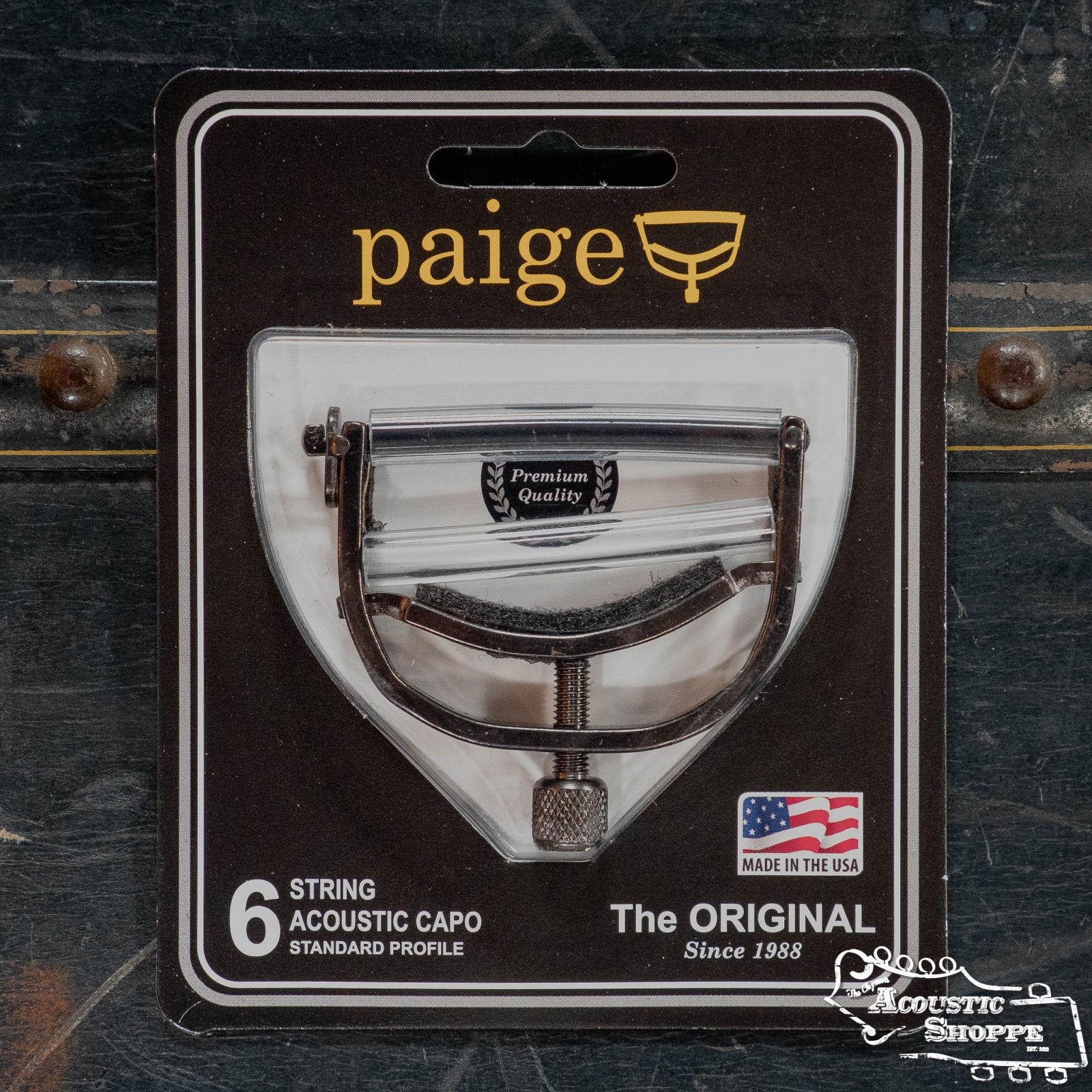 Paige 6-String Guitar Capo Ebony Finish (P-6E)