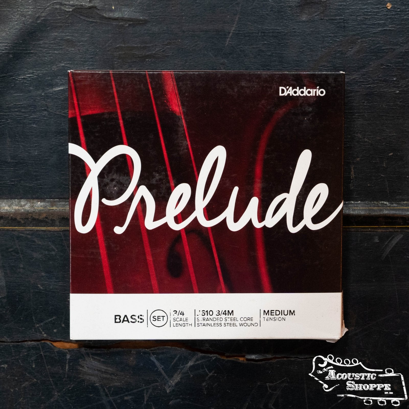 D'Addario Prelude Bass String Set, 3/4 Scale, Medium Tension
