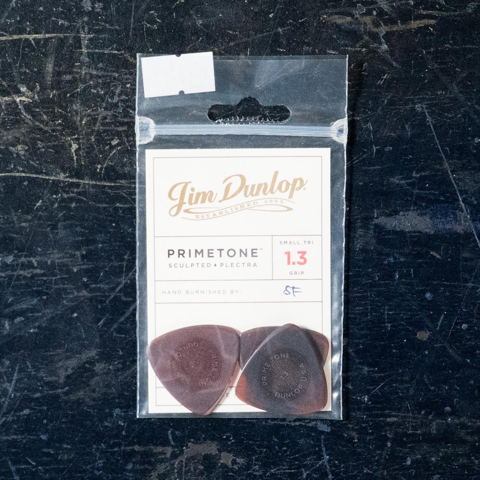Dunlop Primetone Small Triangle Grip Pick 3 Pack - 516P 1.3 Gauge