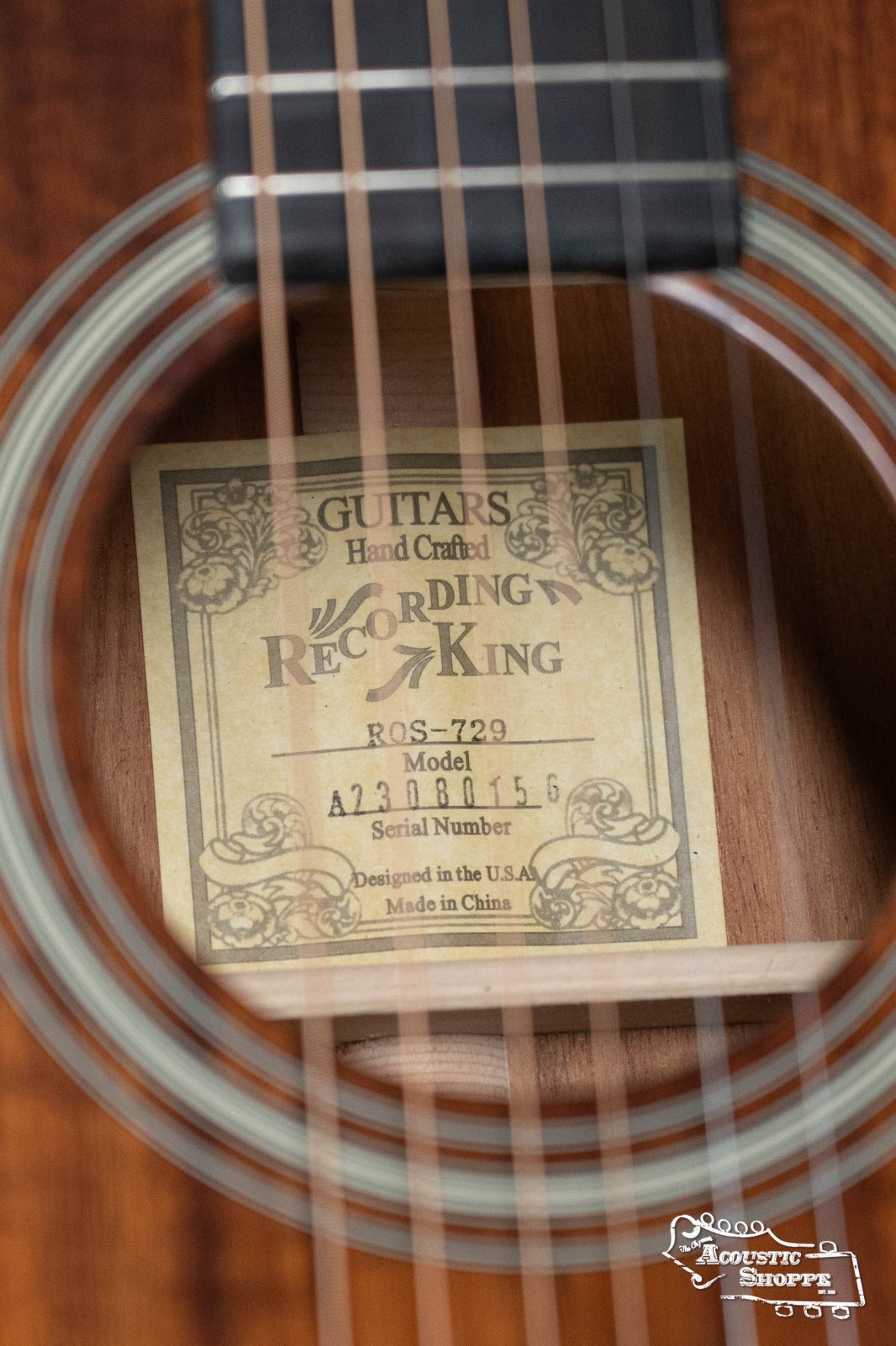 Recording King ROS-729 All Koa OOO Acoustic Guitar #0156