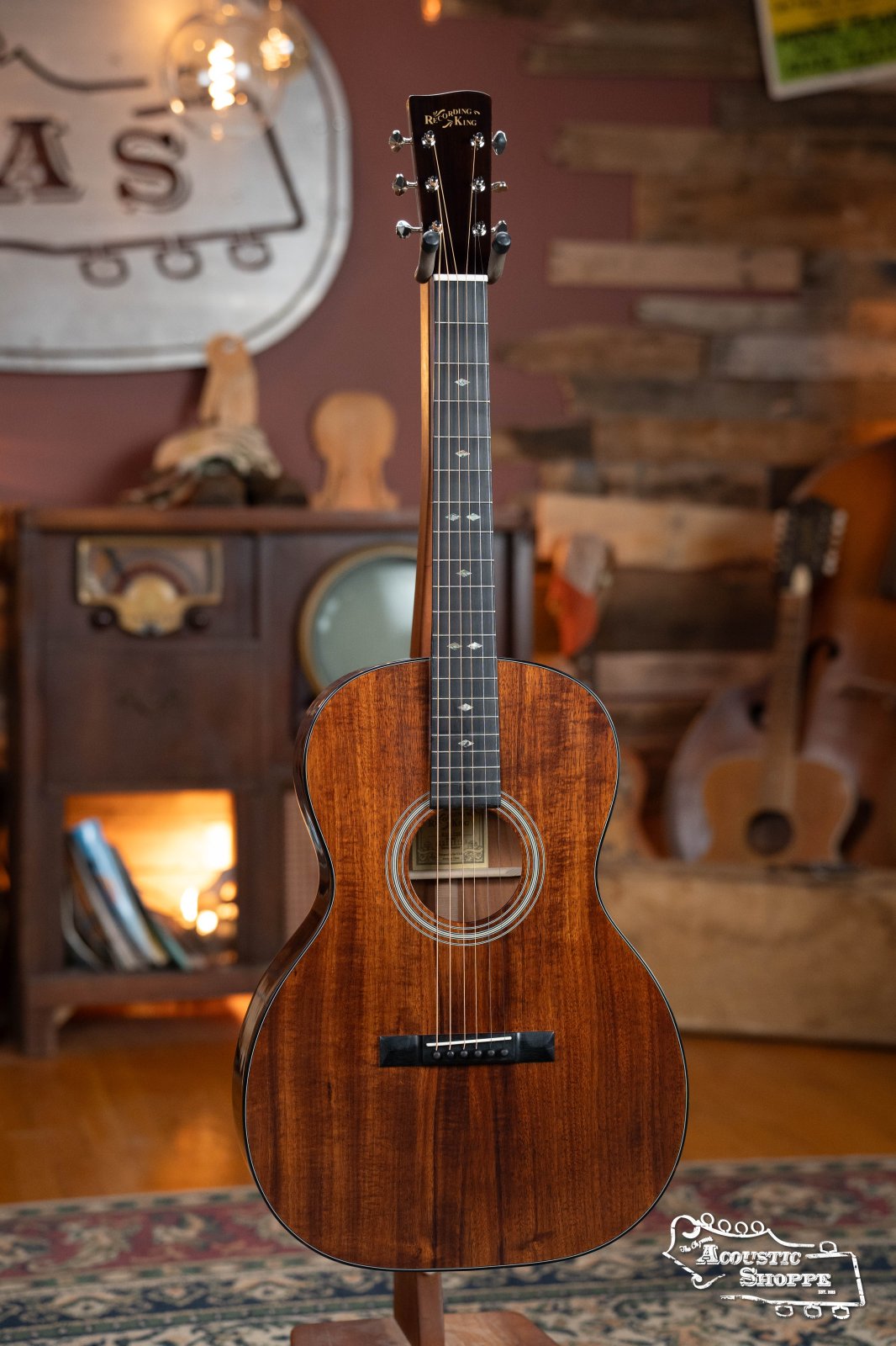 Recording King ROS-729 All Koa OOO Acoustic Guitar #0156